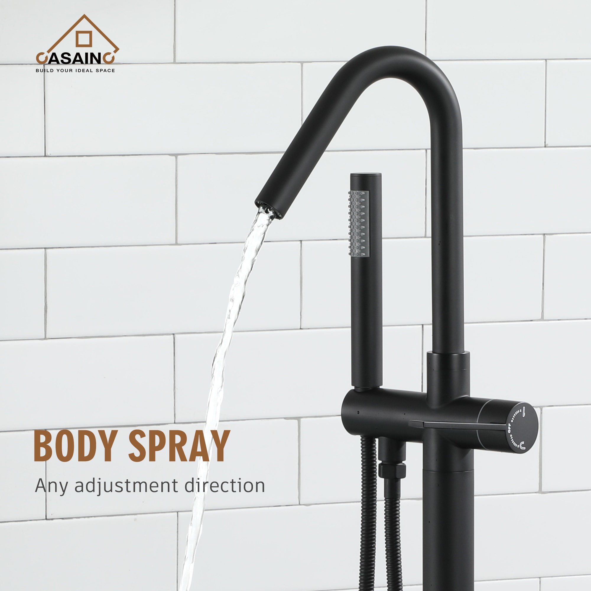 CASAINC RB0768-WE Roman-Tub-Faucets - View #5