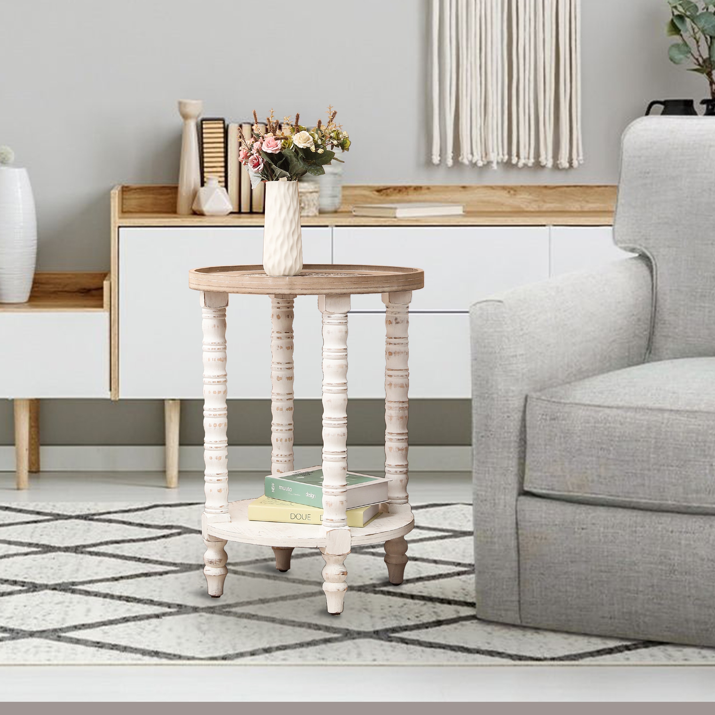 LuxenHome WHIF955 End-Tables - View #3