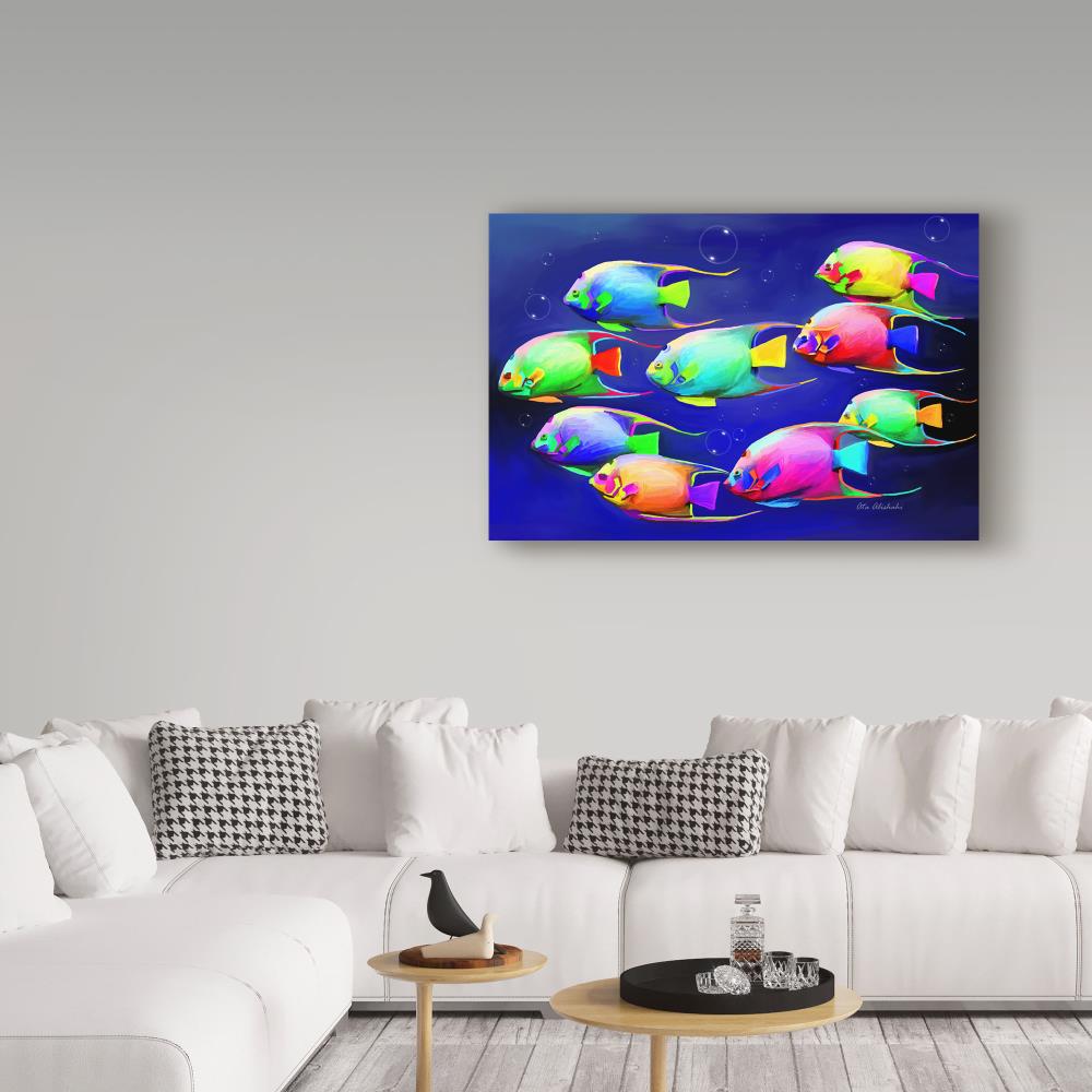 Trademark Fine Art Framed 16-in H x 24-in W Animals Print on Canvas at ...