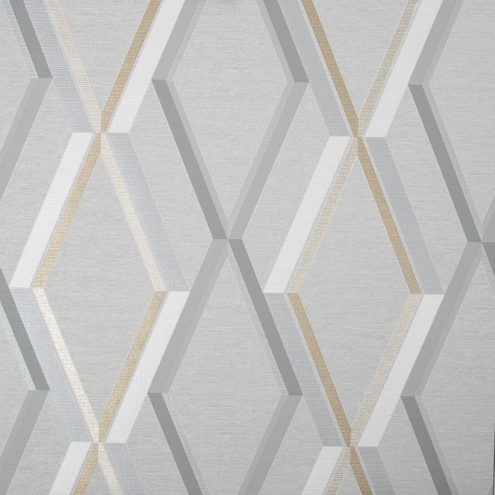 Superfresco Easy 108607 Prestige 56-Sq. Feet Grey Vinyl Textured Geometric Unpasted Wallpaper