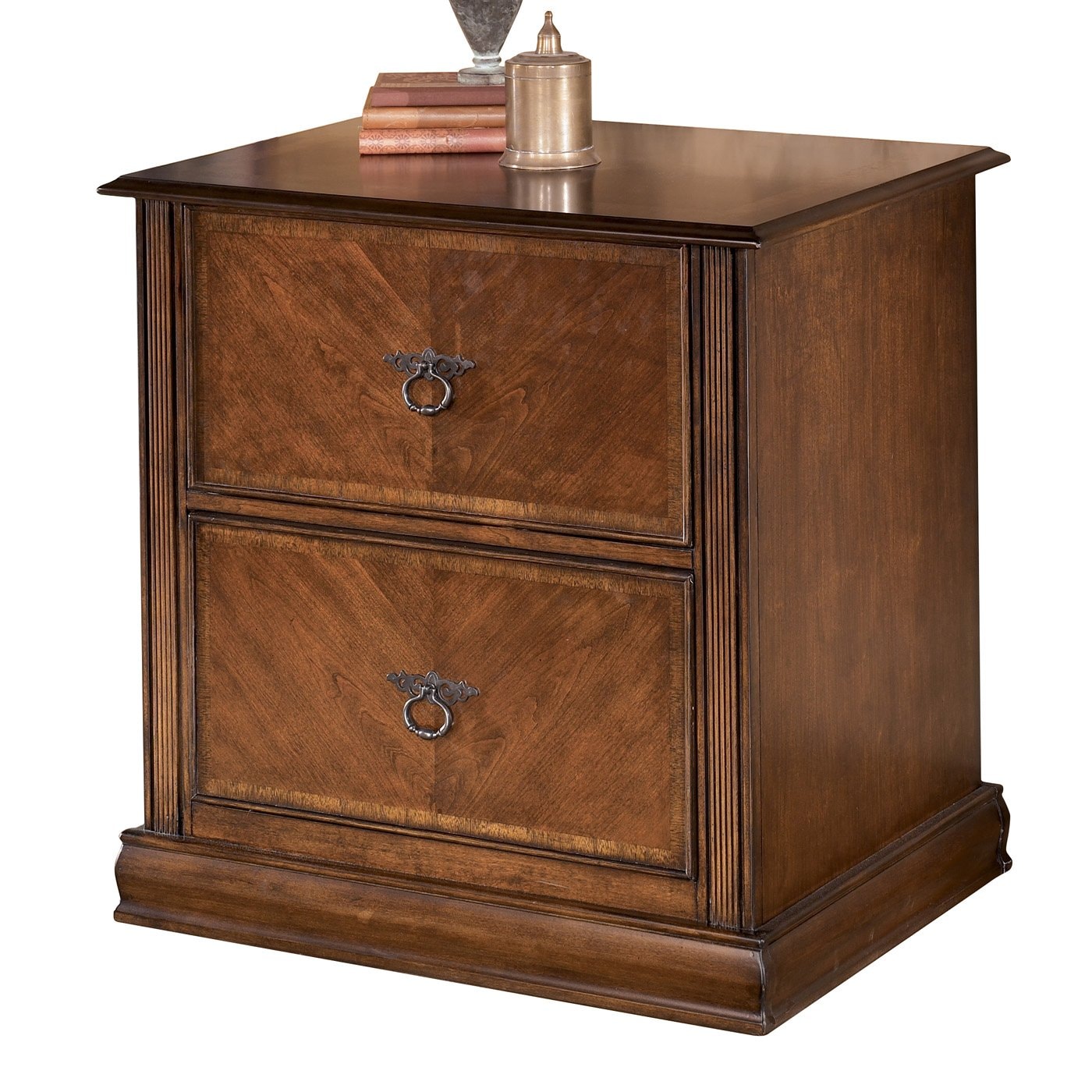 Ashley Furniture File Cabinet Hamlyn Medium Brown H527-12 File Cabinet NEW 