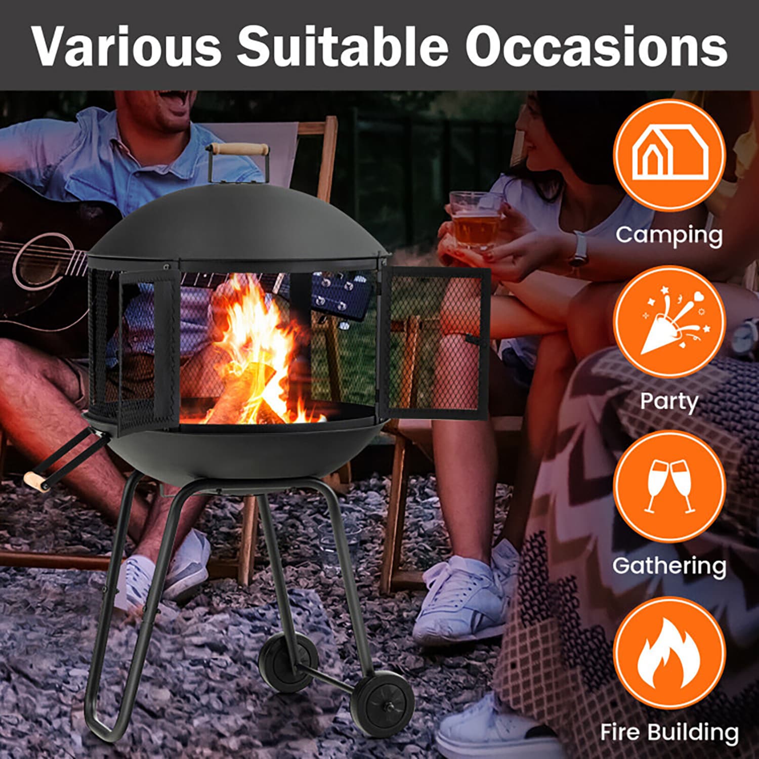 GZMR GZ-W22295 Outdoor-Woodburning-Firepits - View #9