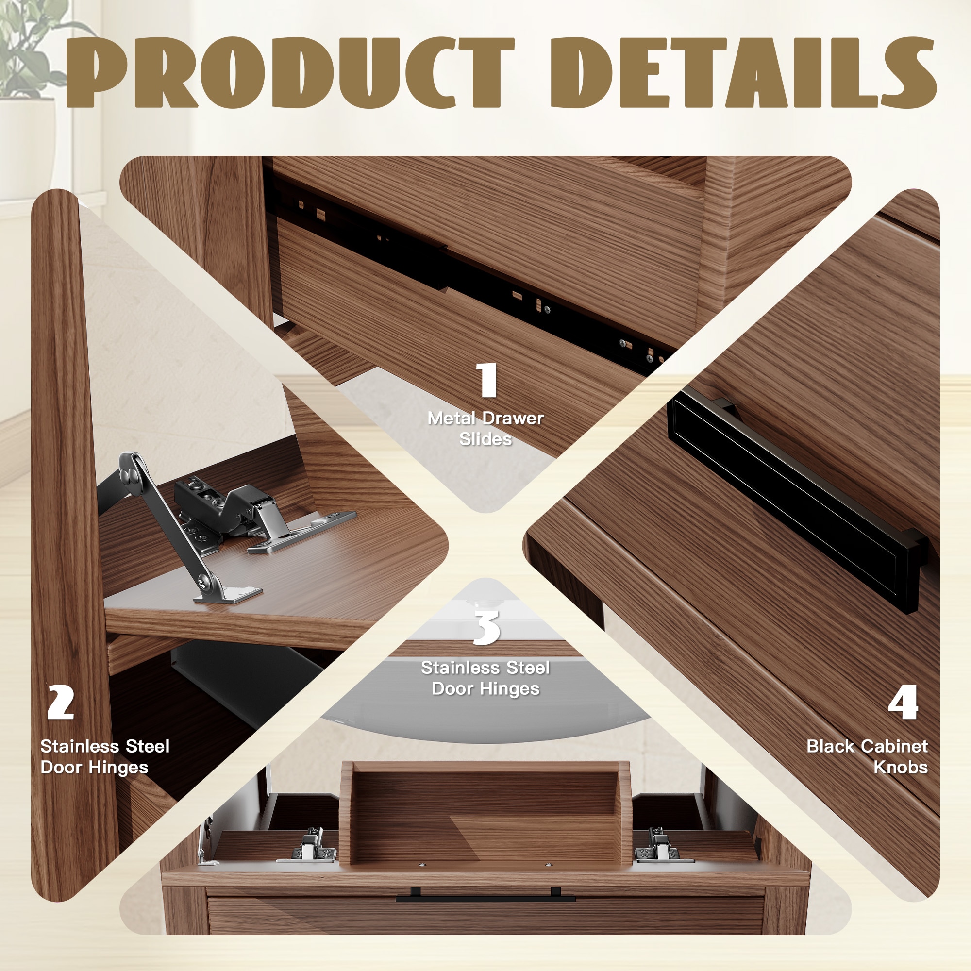 JEAREY PJCY-4P-BZ Bath-Vanity-Combo - View #7