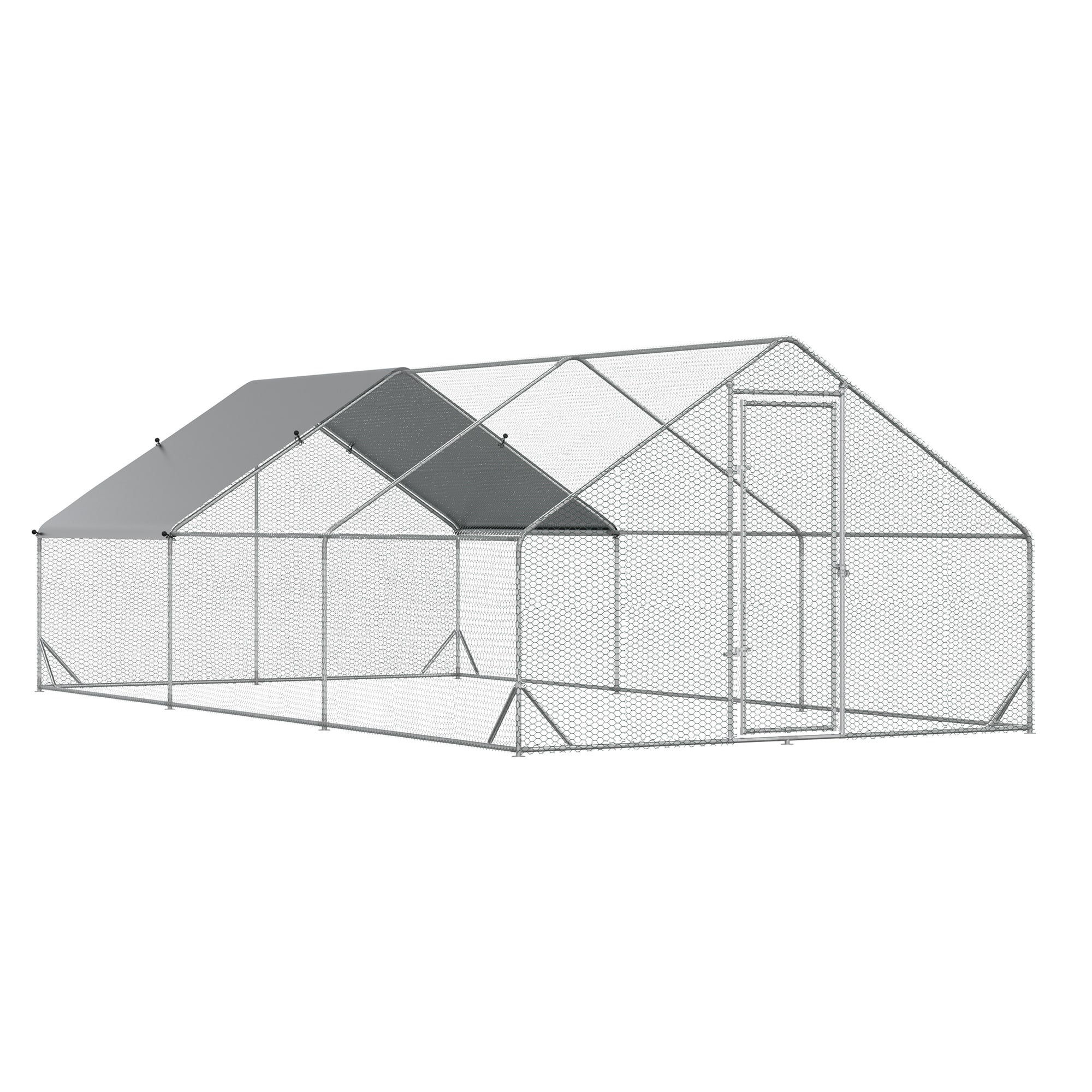 Maocao Hoom JL166338 Silver Metal Chicken coop