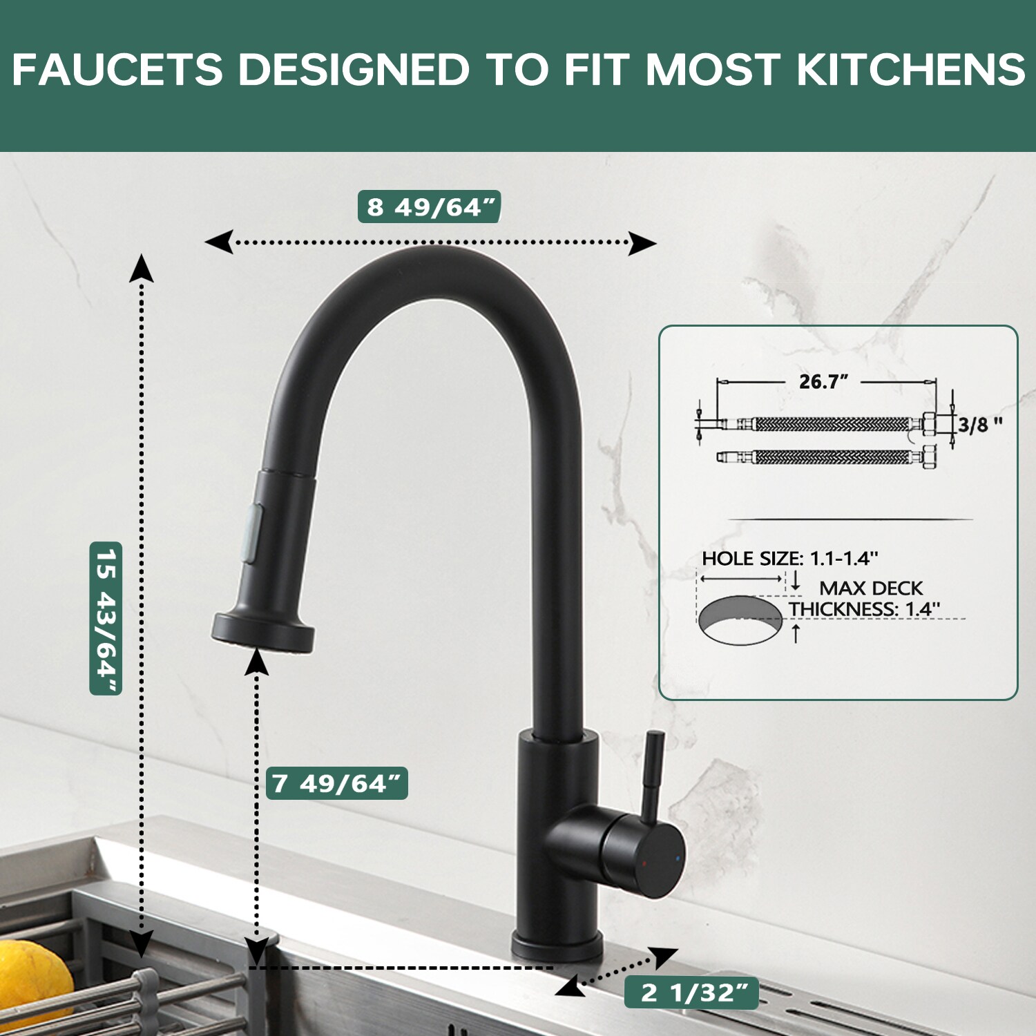 Maincraft 026HK80MB Kitchen-Faucets - View #10