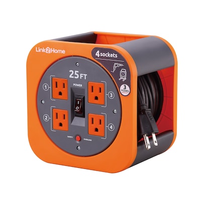 LINK2HOME Extension cord reel Electrical at