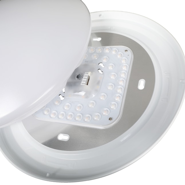 Designers Fountain 1-Light 14-in White LED Flush Mount Light ENERGY ...