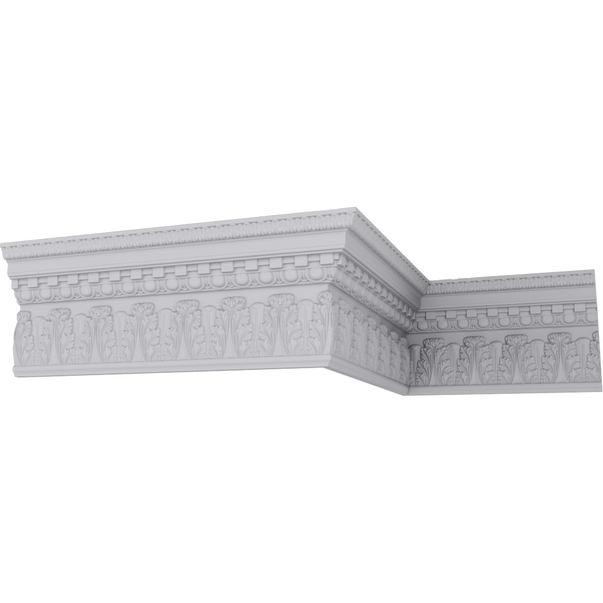 Chesterfield Dentil & Egg White Polyurethane Crown Moulding