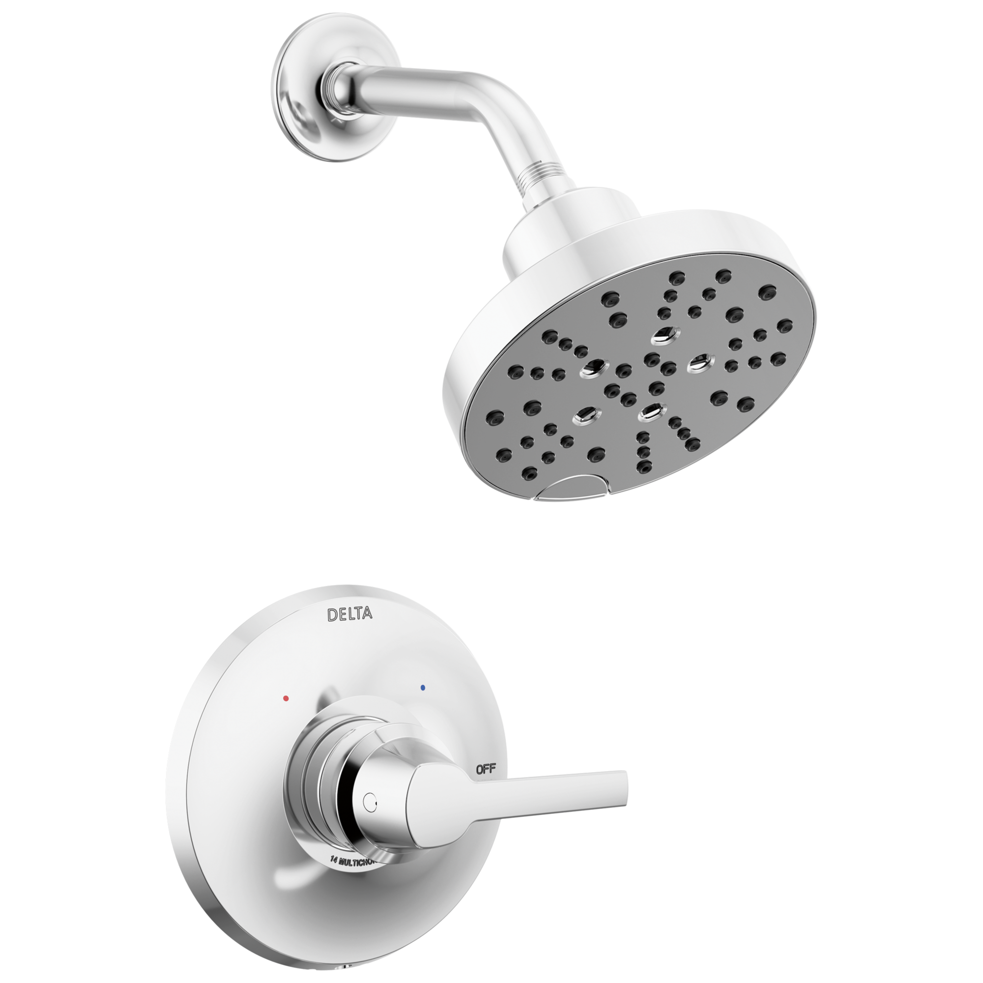 Store Delta Faucet 52668-PR Contemporary Shower Head, Lumicoat Chrome