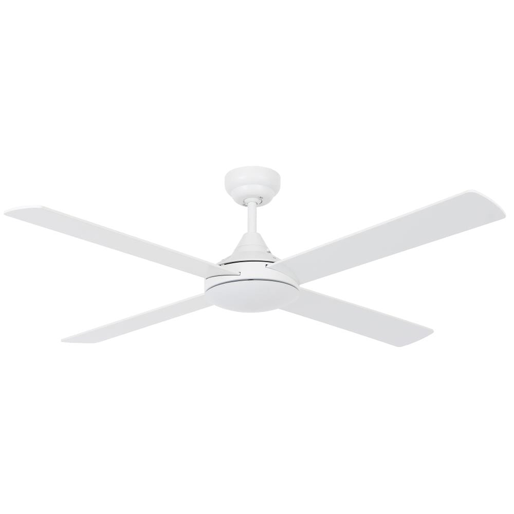 Lucci Air 21296201 Airlie II 52-in White with White Blades Ceiling Fan Without Light - Remote Included ( 4 -Blade )