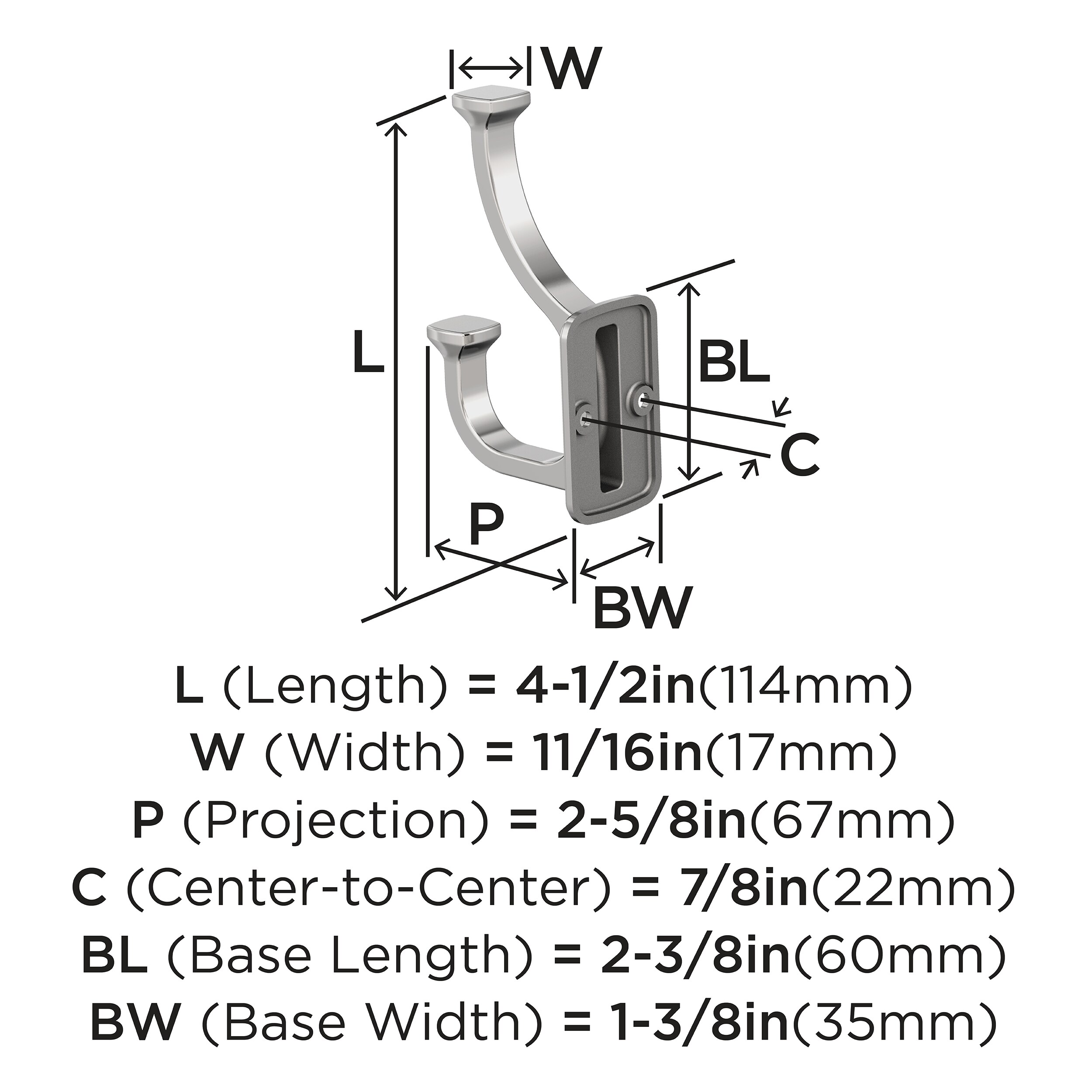 Amerock H3700726 Decorative-Wall-Hooks - View #4