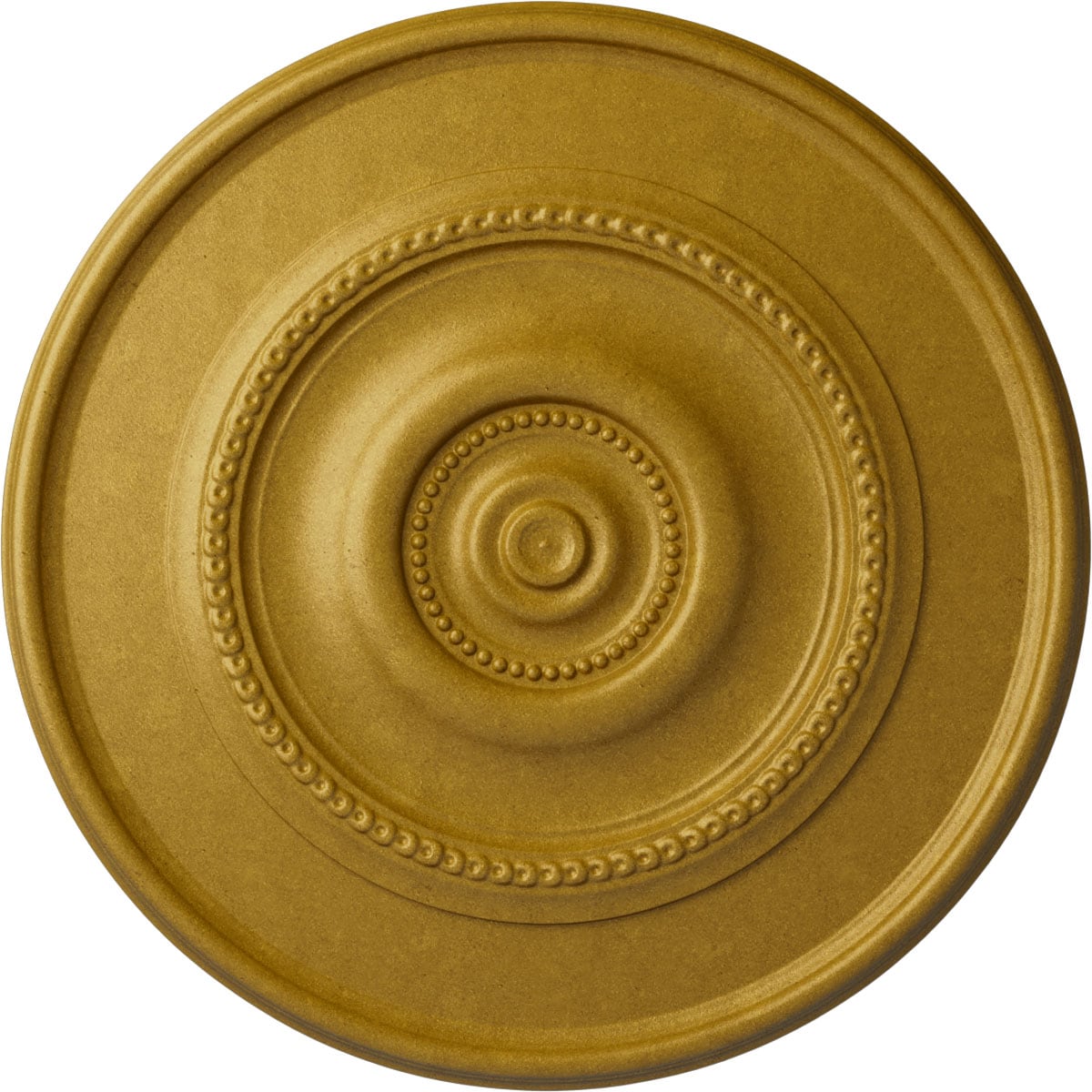 Ekena Millwork CM30DYPGS Dylar 30-in W x 30-in L Painted Pharaohs Gold Polyurethane Whole Ceiling Medallion