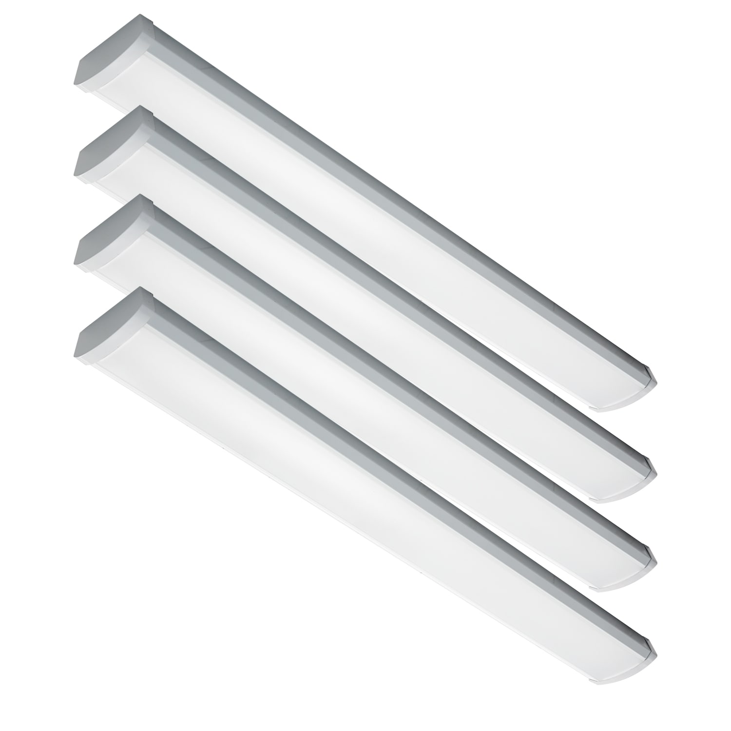 LED One LOC-4FTWA-MWMCCTD-3 4 -Pack 4-ft 5815 -Lumen LED Wraparound Light