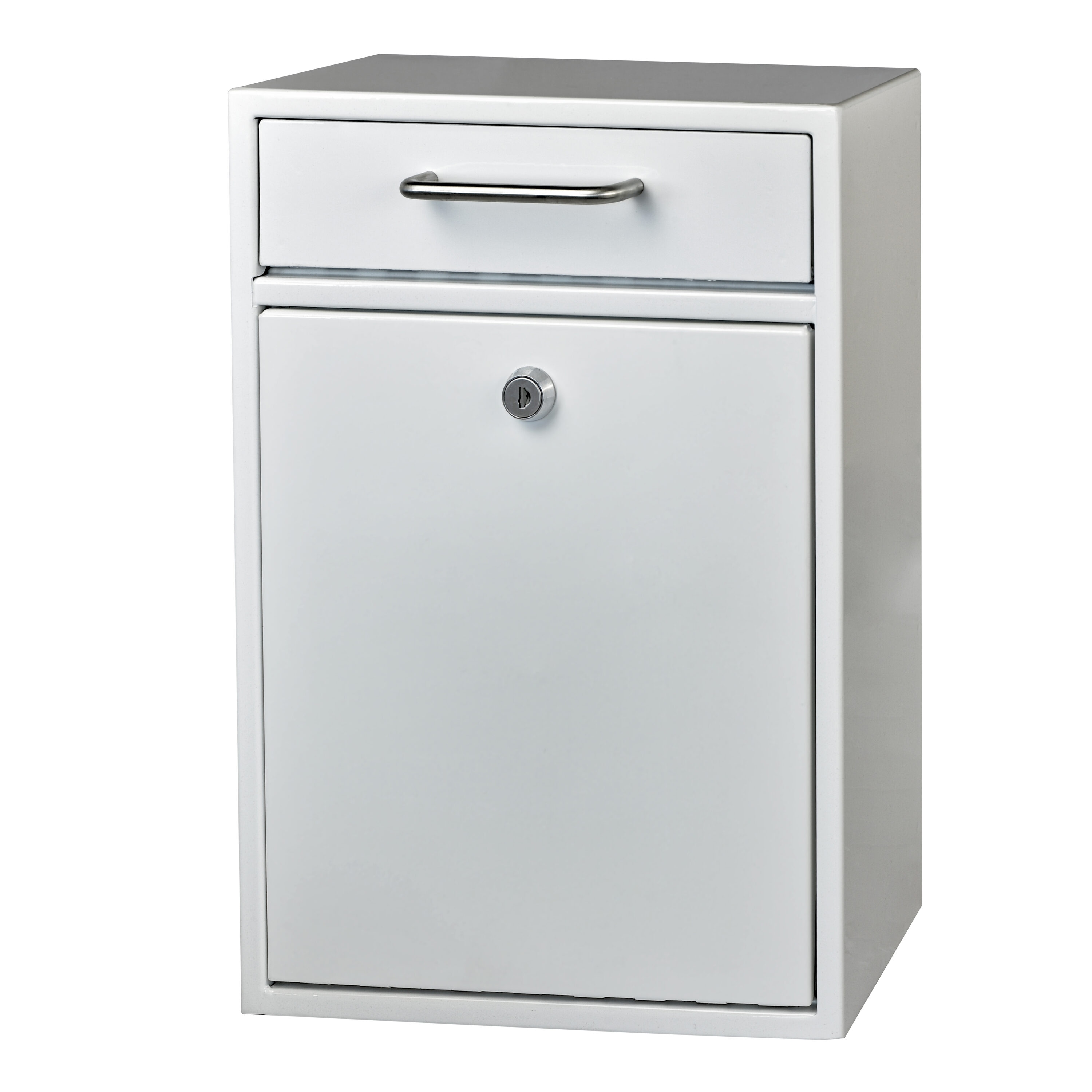 Mail Boss 7420 Olympus Locking Metal Standard Mailbox White