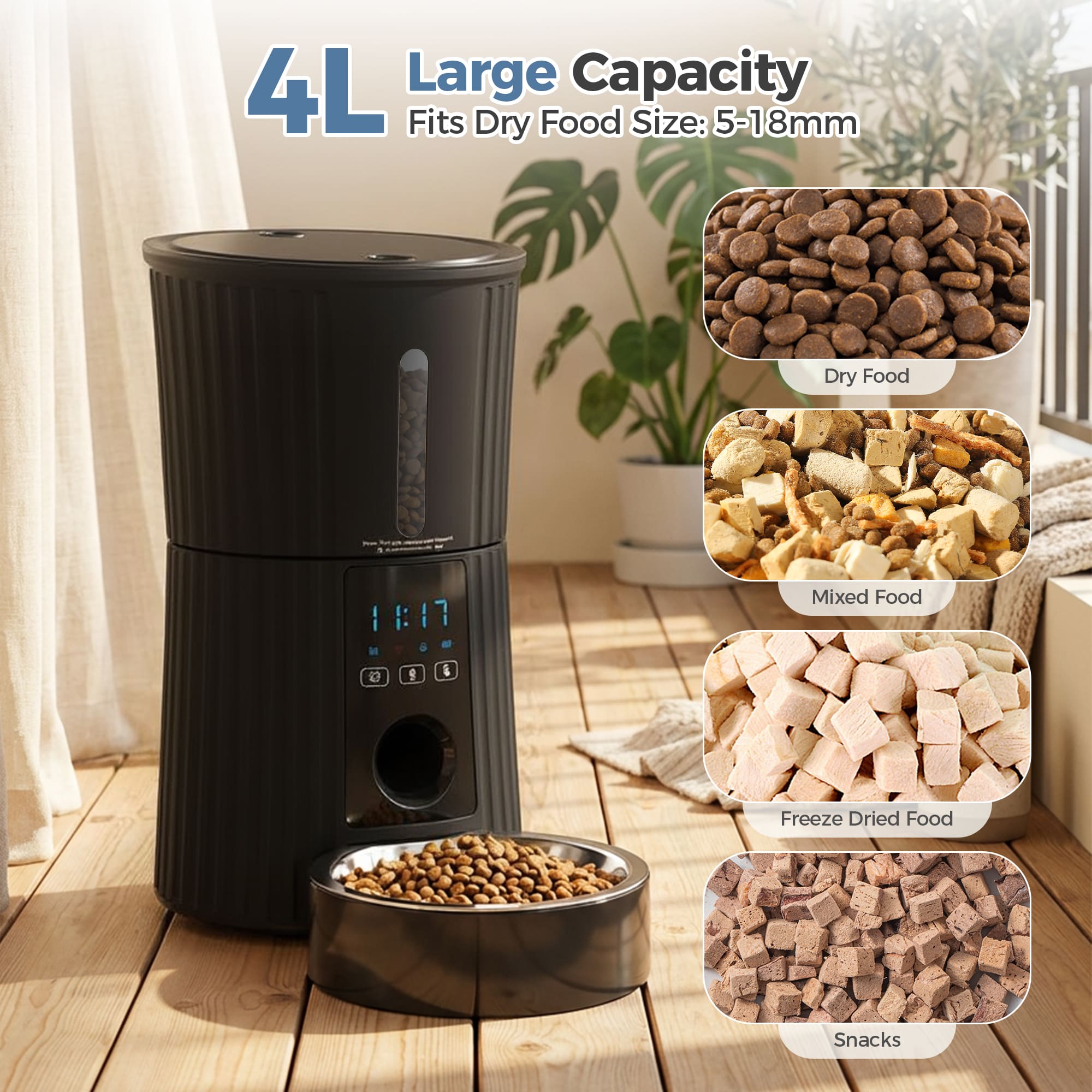 Sweetcrispy L-PC-WSQ1WWF-4BK Pet-Feeder - View #4