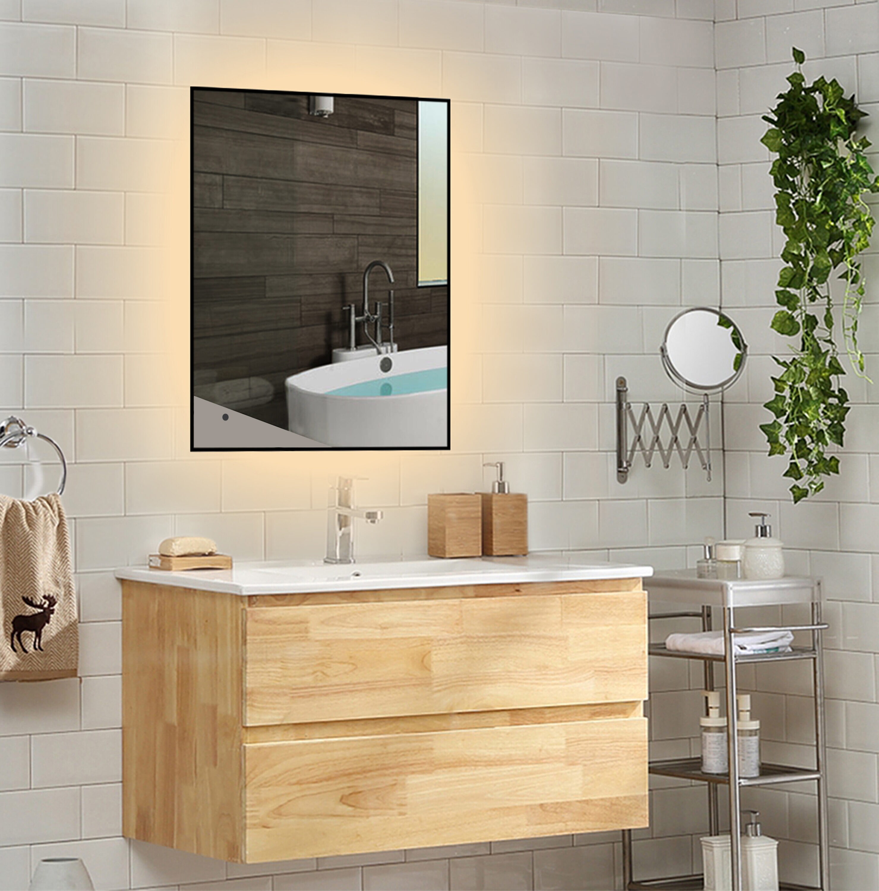 lighted IMPRESSIONS LI9759 Framed-Bath-Mirrors - View #6