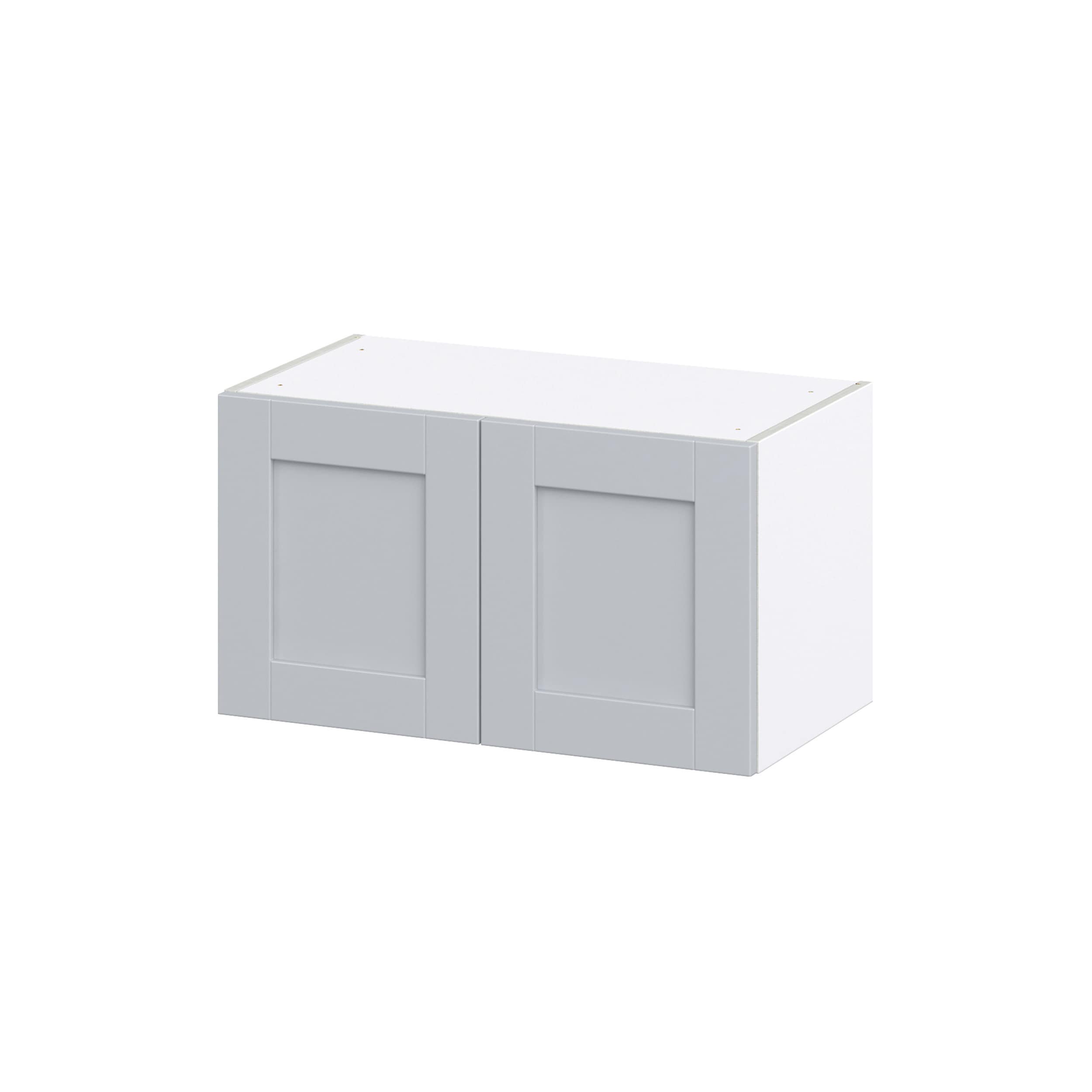 Hugo&Borg Charlesberg 27-in W x 15-in H x 14-in D Gray Wall Fully Assembled Cabinet (Recessed Panel Shaker Door Style)