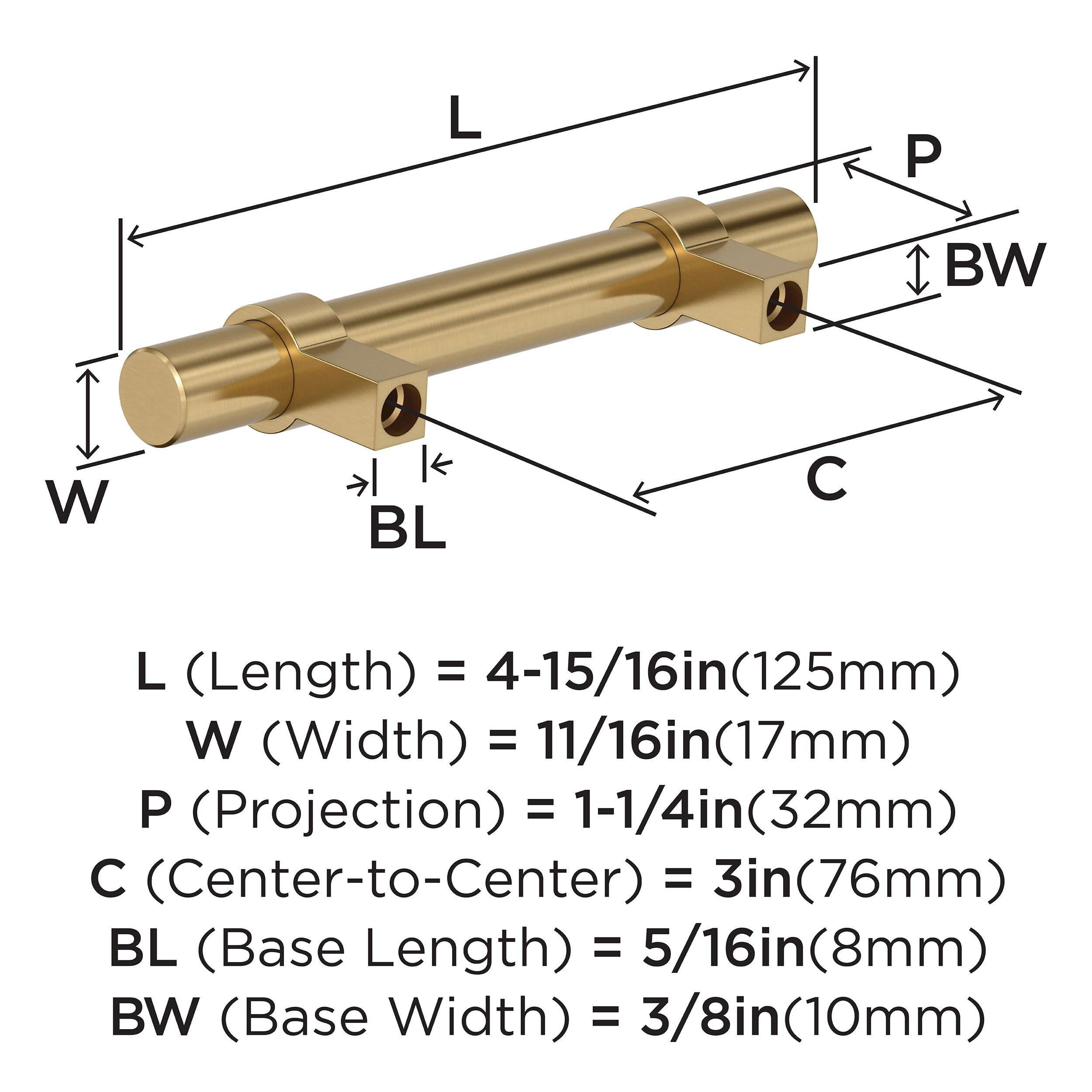 Amerock 25VMP37160CZ Cabinet-Pulls - View #4