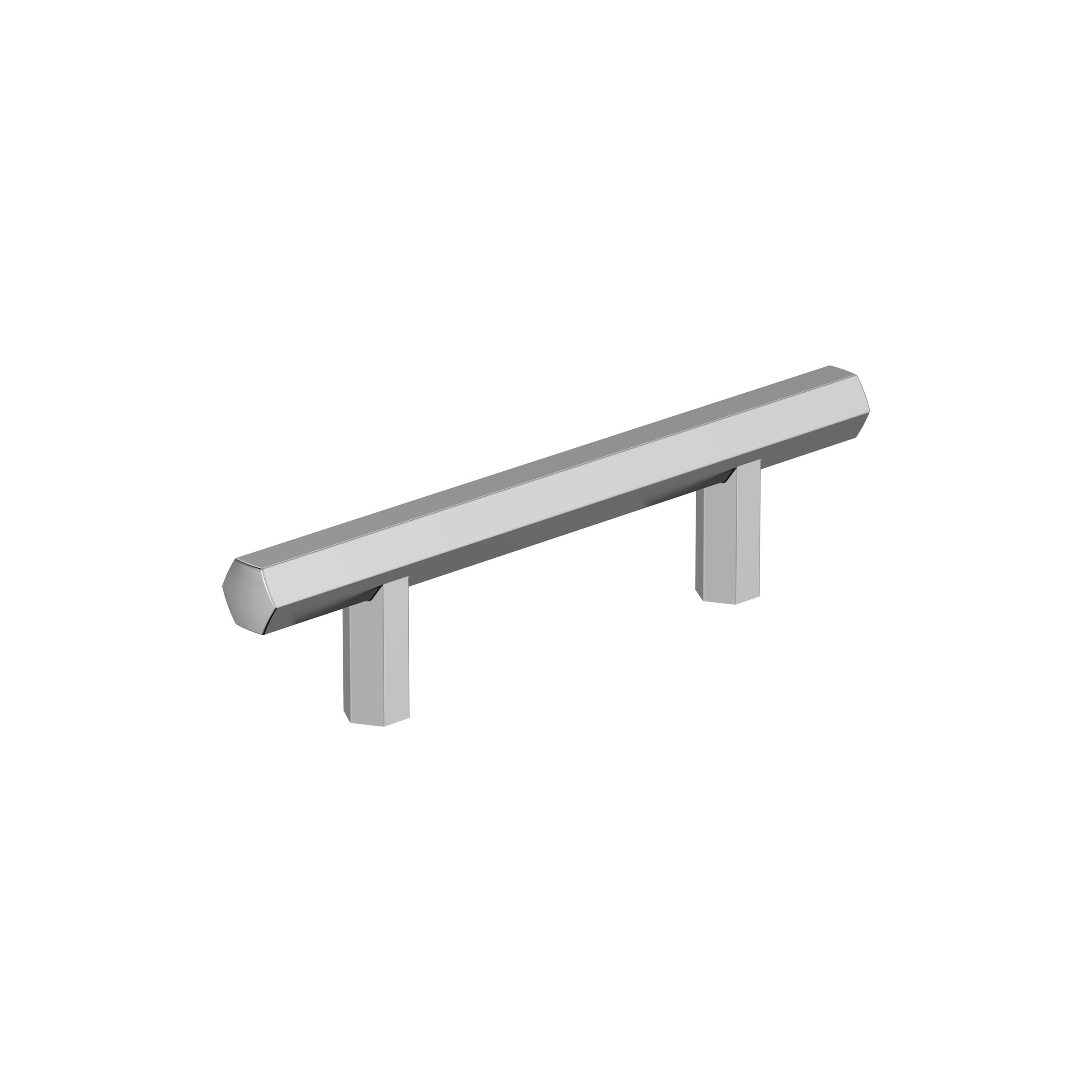 Amerock BP3736526 Caliber 3-in , 76mm Center to Center Polished Chrome Cylindrical Bar