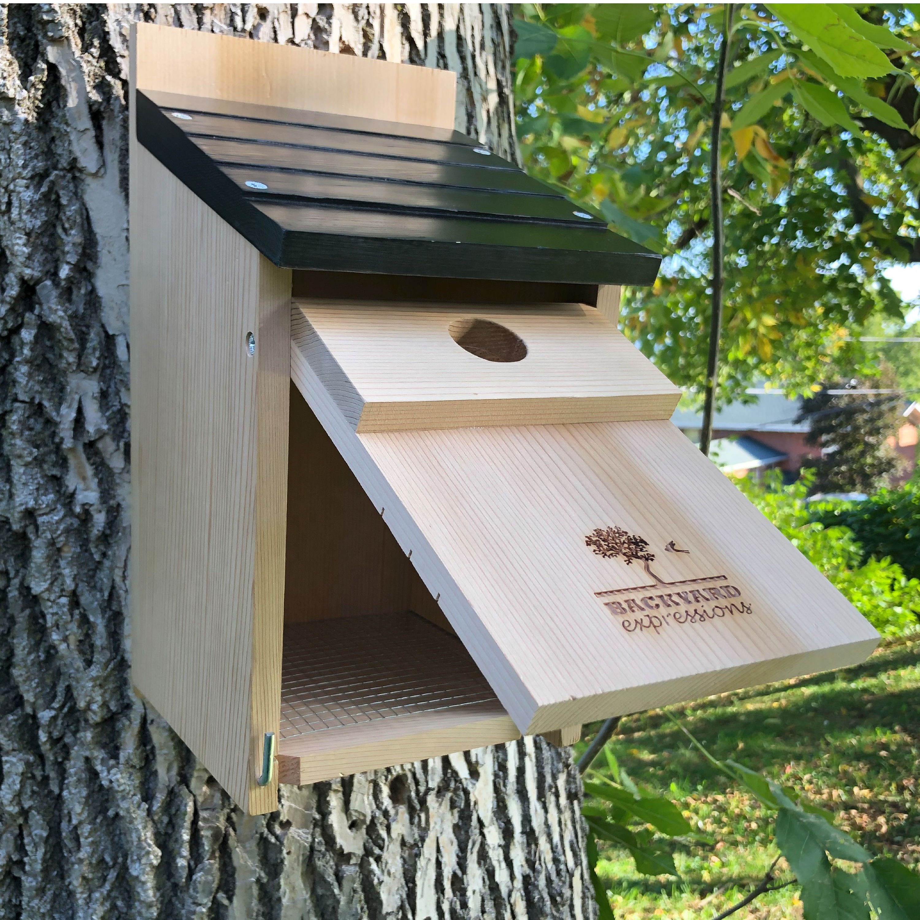 Solar-Powered Sunflower Beehive Hanging Bird House