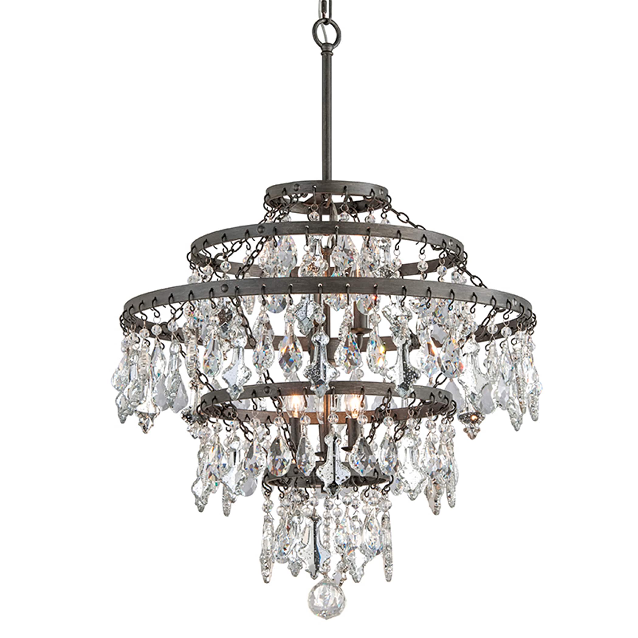 Troy Lighting F4317 Meritage 6-Light Graphite Transitional Geometric Hanging Pendant Light