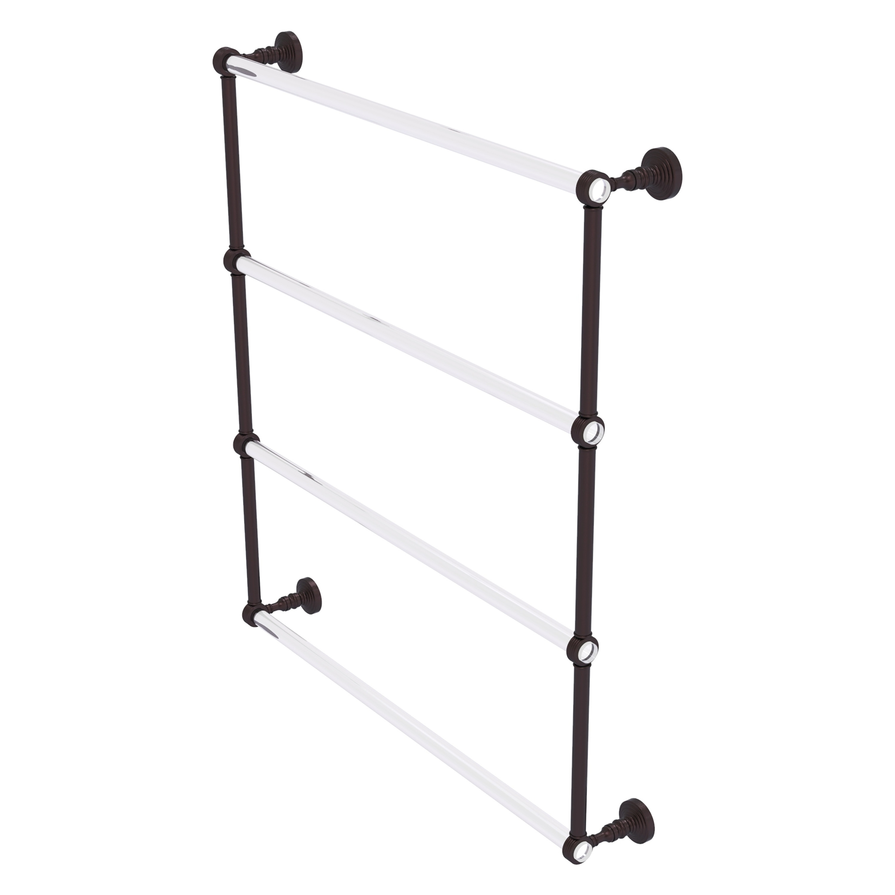 Allied Brass PG-28G-30-ABZ Pacific Grove 30-in double Antique Bronze Wall mount 4-tier Towel Bar