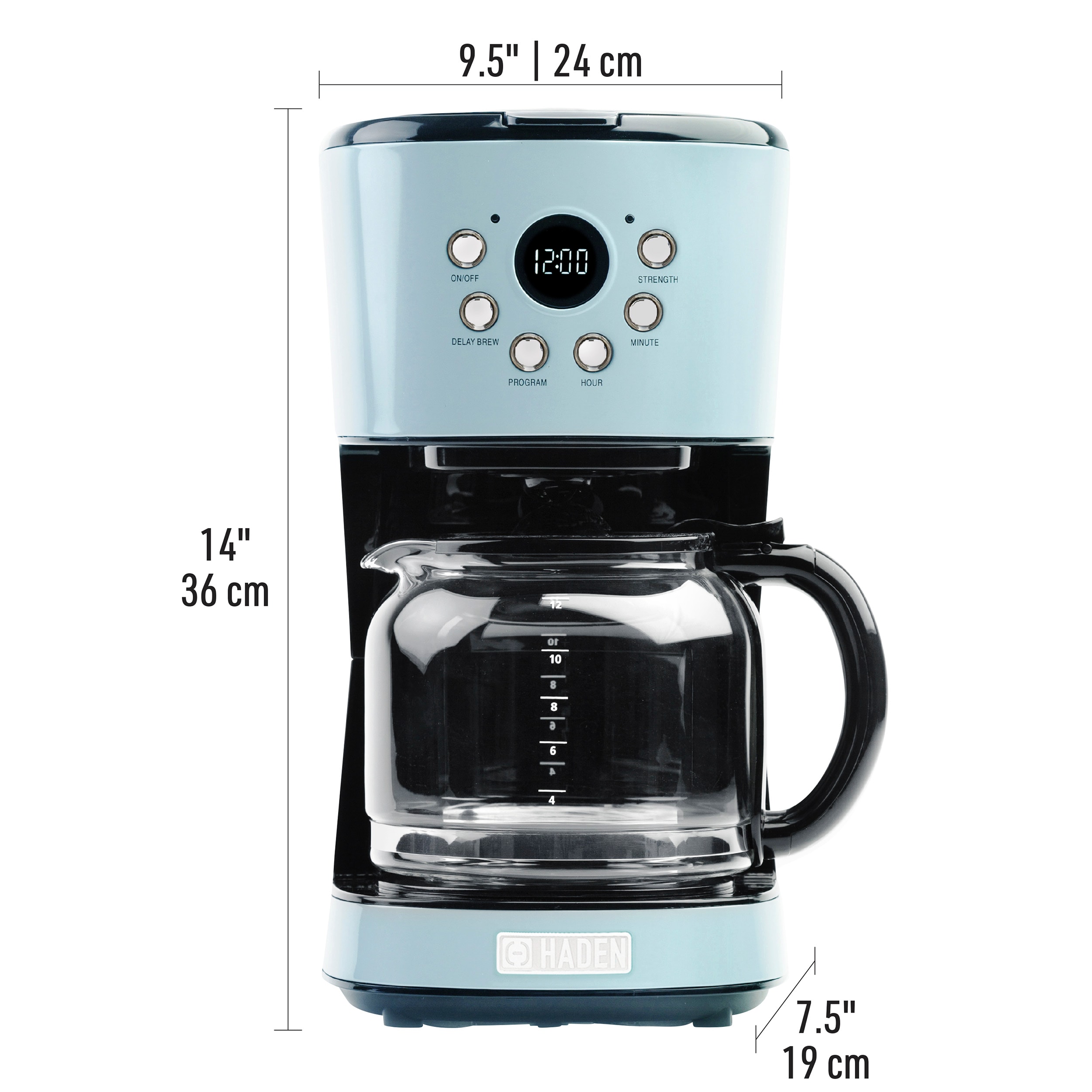 HESASDG 12-Cup Coffee Maker: Drip Maker with Programmable 12cup 1095