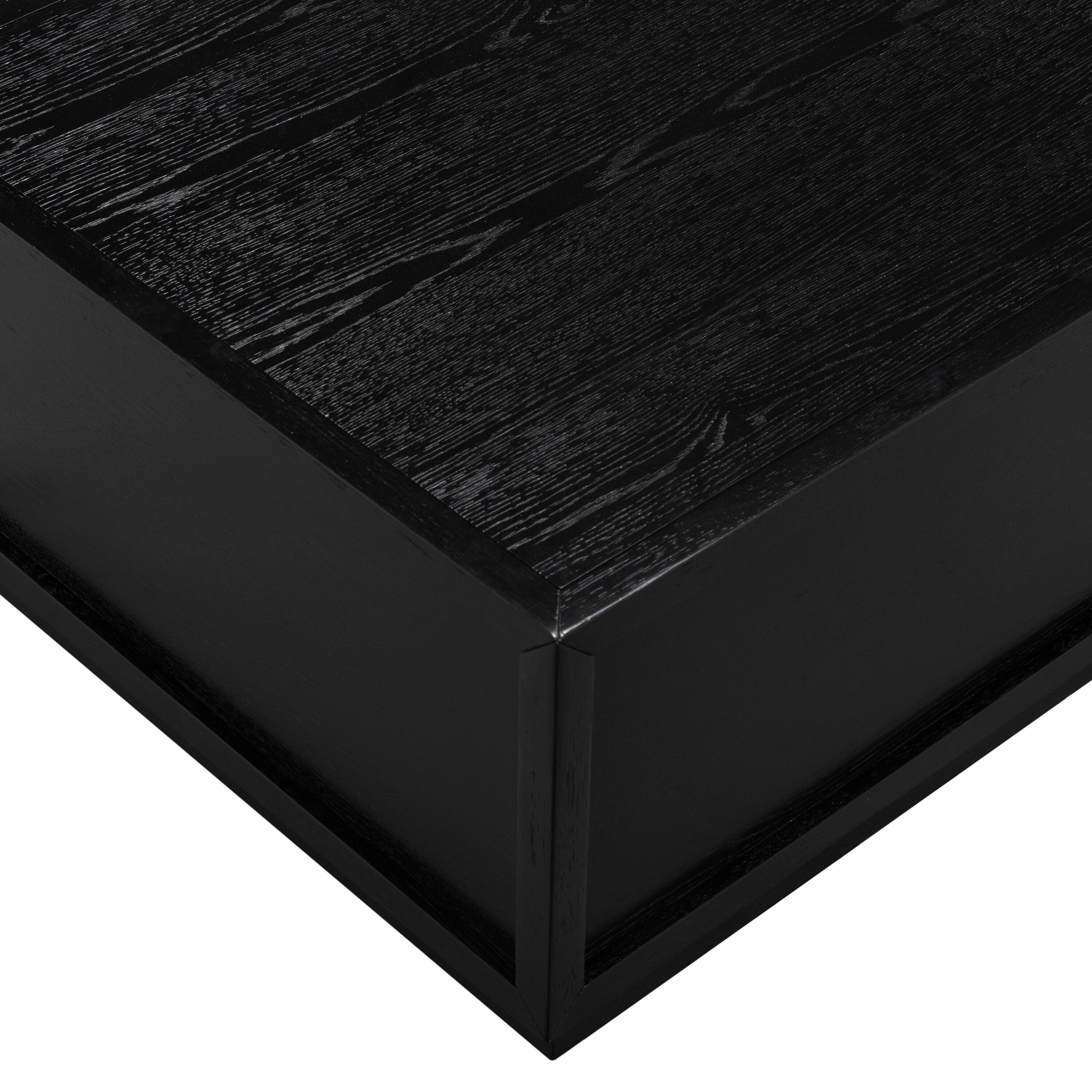 Safavieh Zeus Rectangle Rubberwood and Oak Veneer Block Coffee Table ...