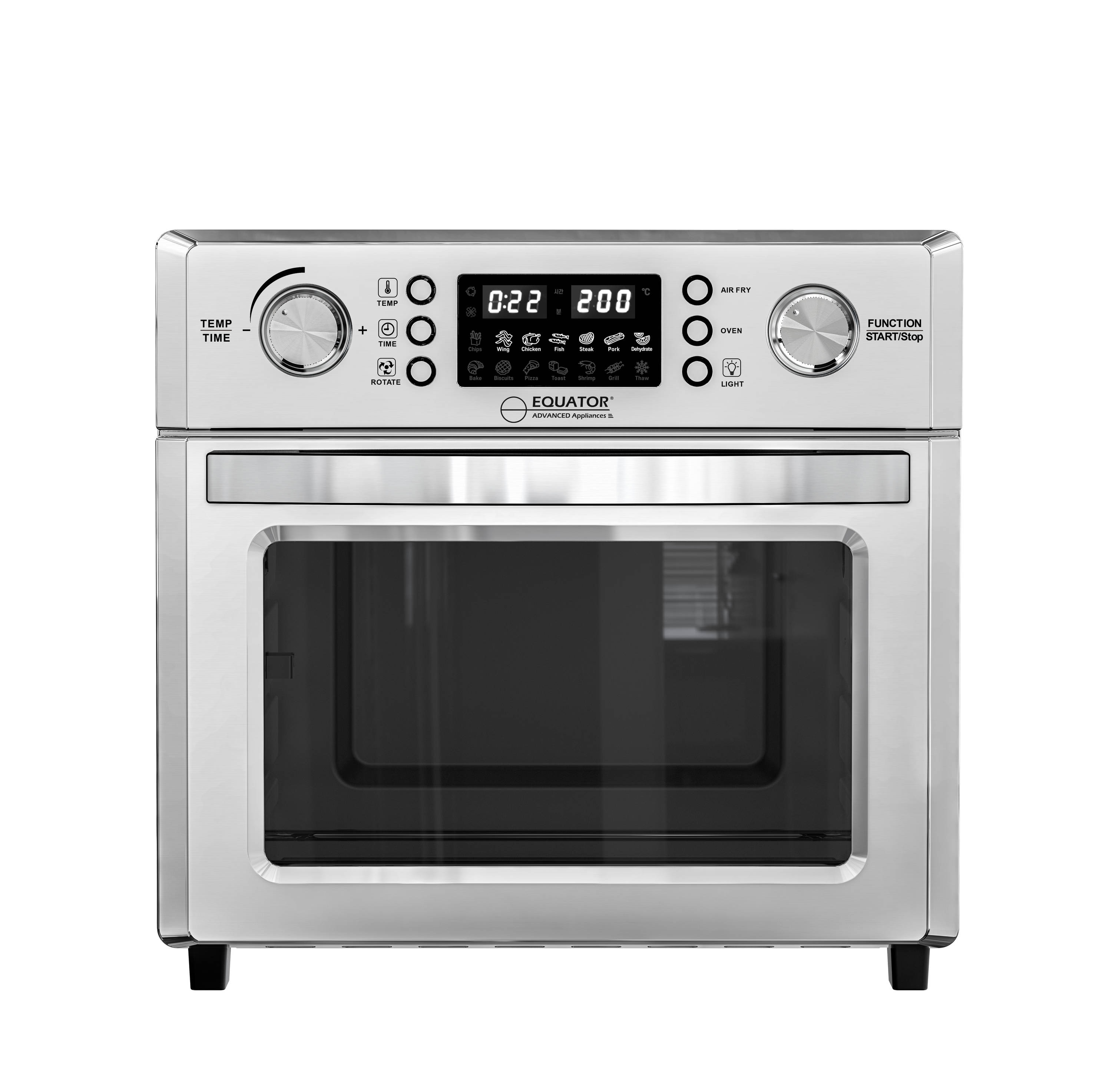 Elite Gourmet Infinite-Use Air Fryer Oven Stainless Steel 5.3-Quart  Programmable Touch Control ETL Listed in the Air Fryers department at