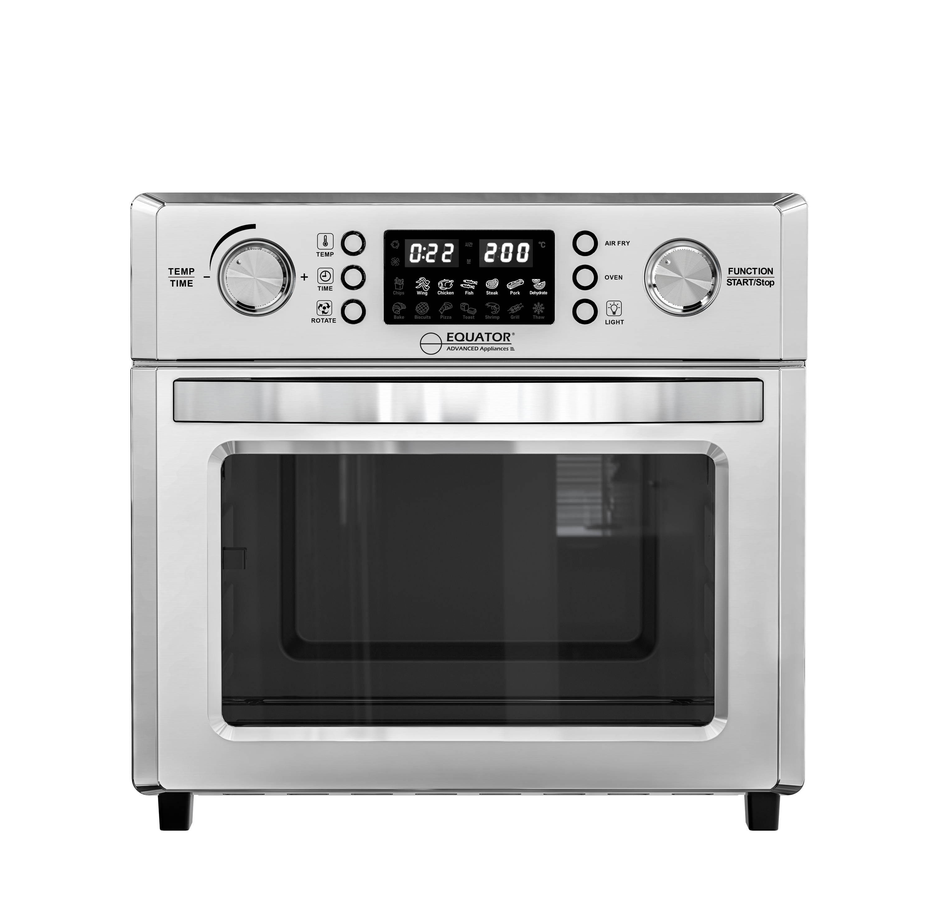 iCucina Countertop Oven | 1800W Convection Toaster Oven Air-Fryer|7-In-1 Appliance|Toast-Air Technology with Stainless Steel Accessories