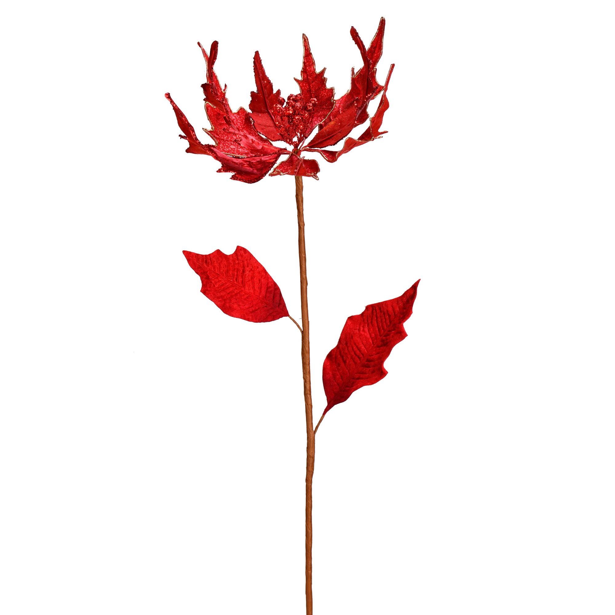 Vickerman RX193503 2 -Pack Red Branch Spray Christmas Tree Pick