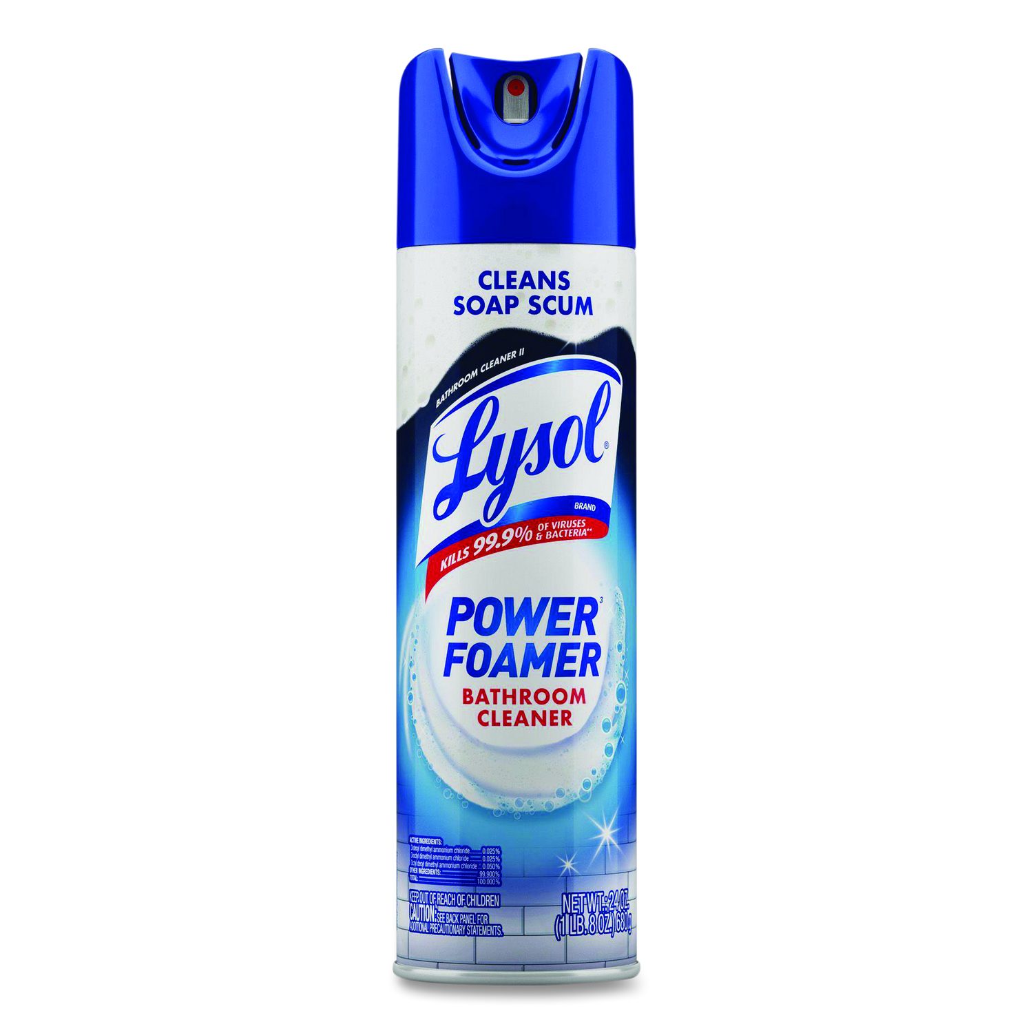 LYSOL - Brand Power Foam Bathroom Cleaner 24 oz Aerosol Spray