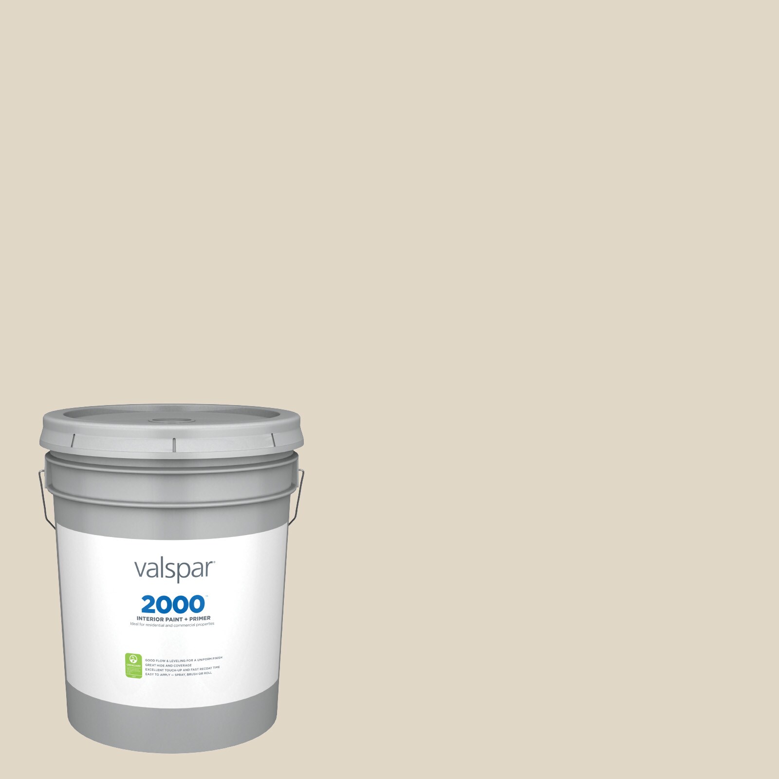Valspar 2007-10C-30104 2000 Flat Coconut Milk 2007-10C Latex Interior Paint Paint + Primer ( 5-gallon )