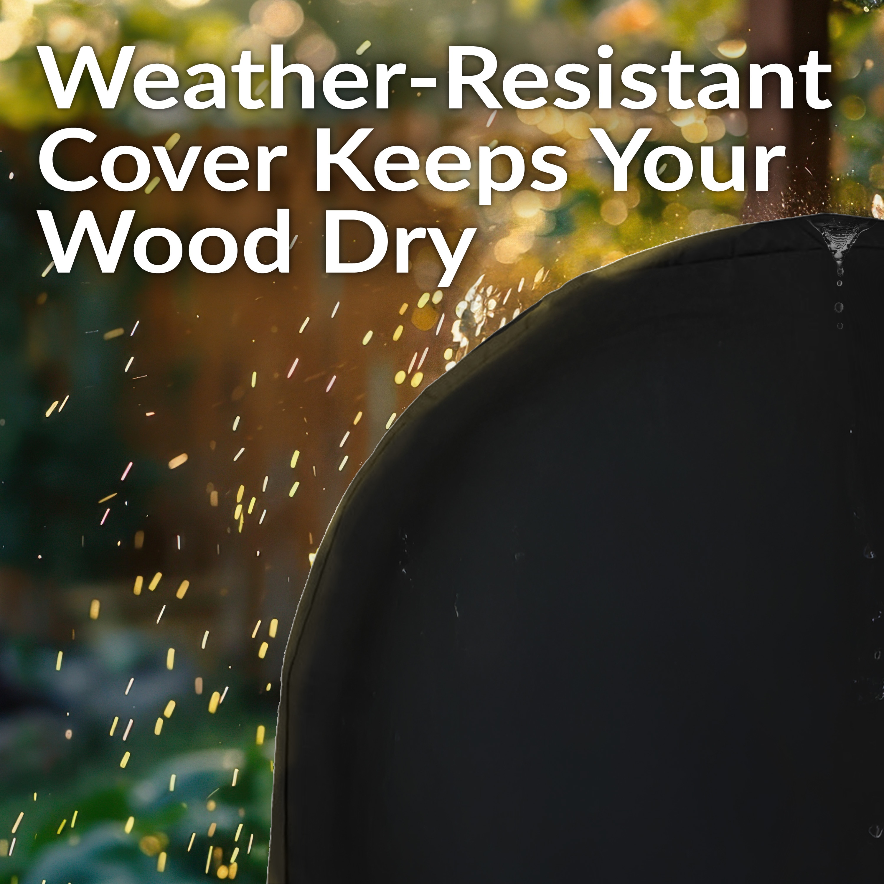 Sunnydaze Decor QX-48LH-COVER-COMBO Firewood-Storage - View #12