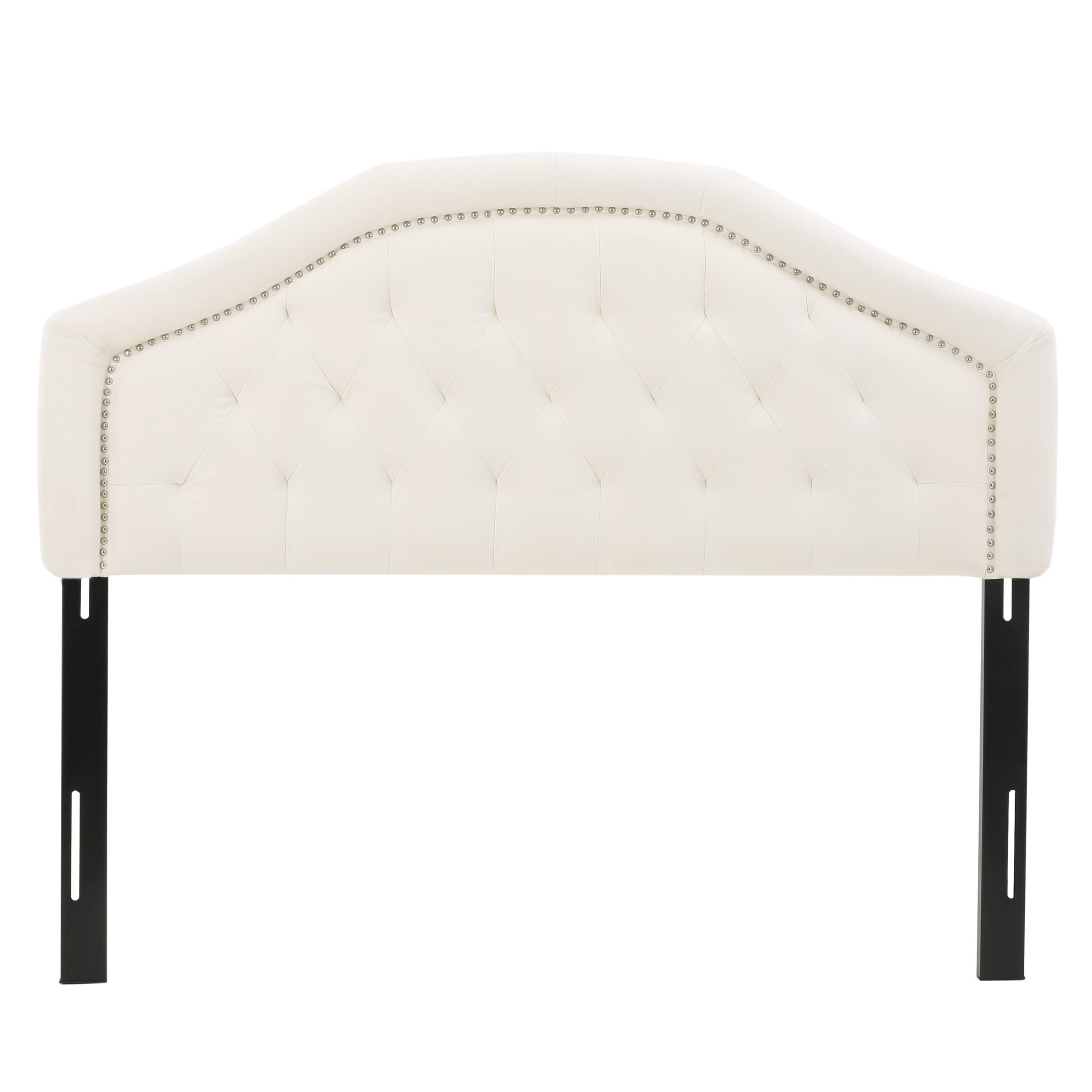 Best Selling Home Decor 298917 White Full/Queen Polyester Upholstered Headboard