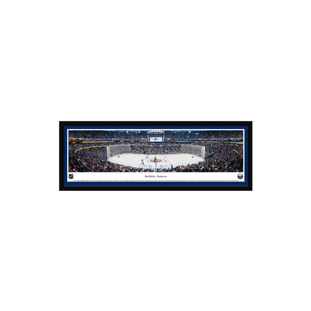 Blakeway Panoramas NHLSAB3M Buffalo Sabres James Blakeway Black Metal Framed 15.5-in H x 42-in W Sports Paper Print