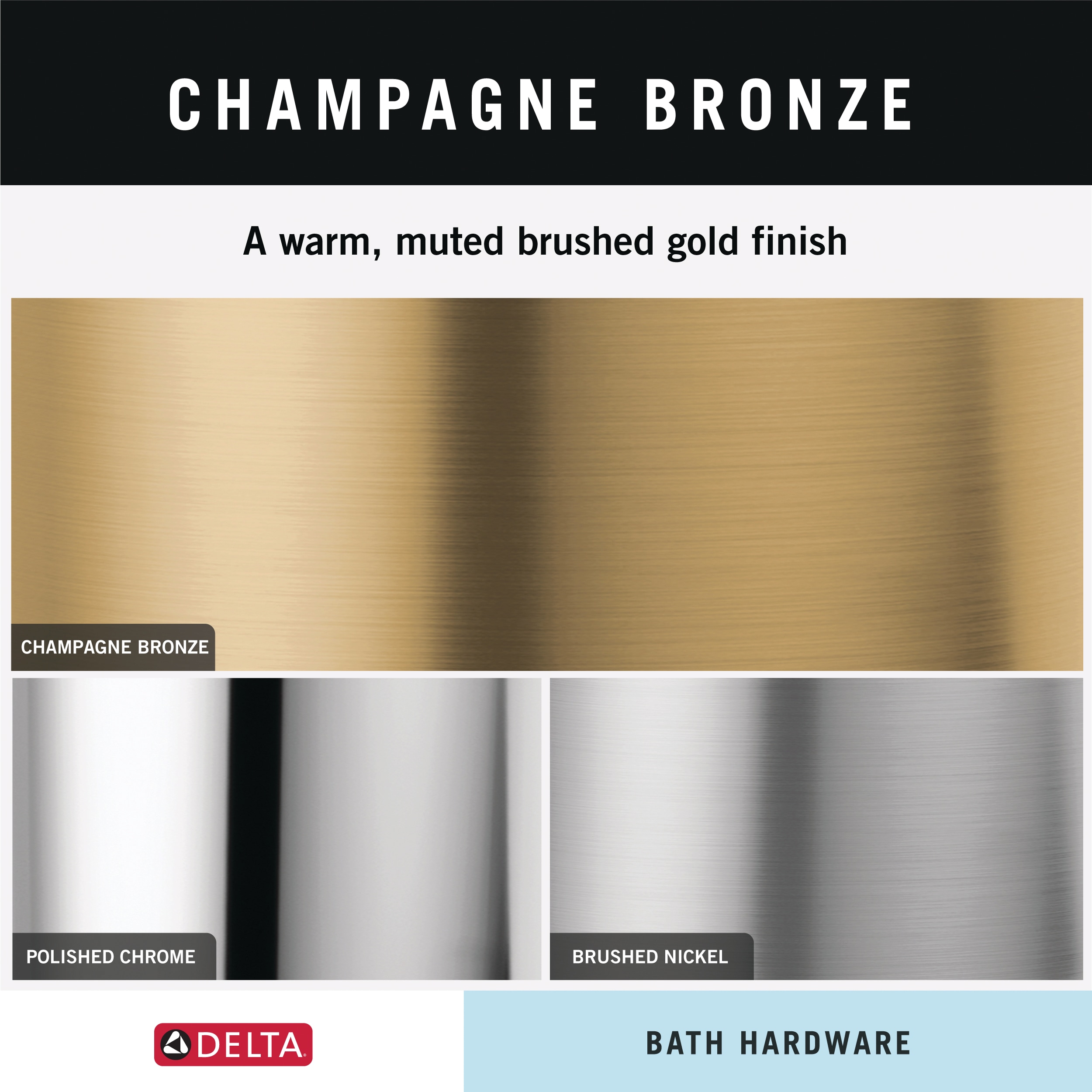 Delta Lahara Champagne Bronze Single-Hook Wall Mount Towel Hook in