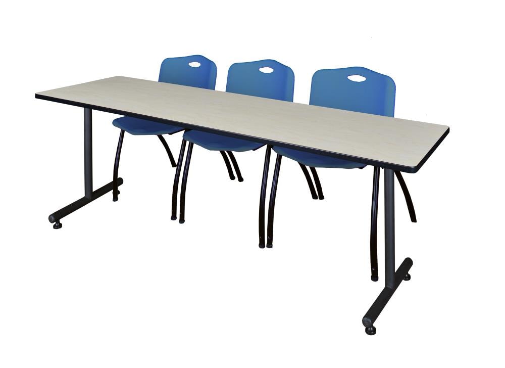 Regency MKTRCT8424PL47BE Training Off-white 4-Person Training Table (84-in W x 29-in H)