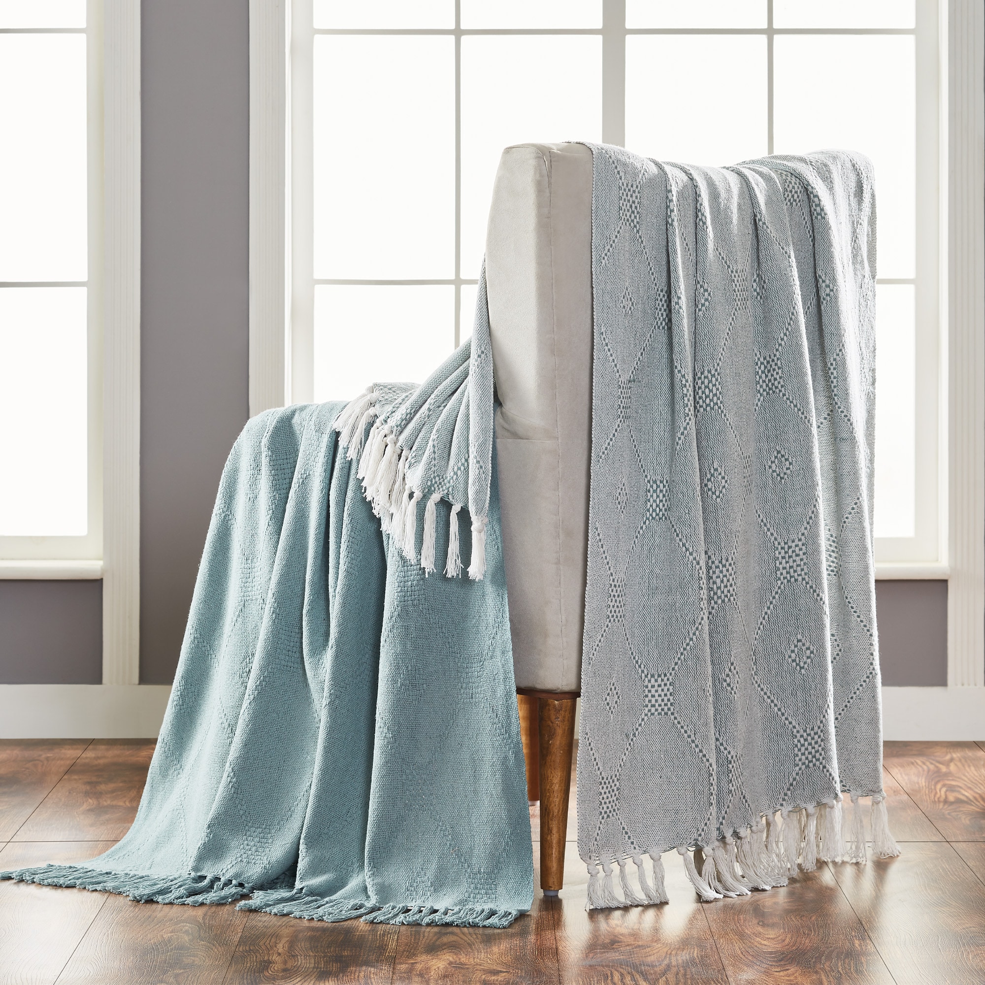 Modern Threads 52PKCTRE-EUL-ST Eucalyptus 50-in x 60-in Throw