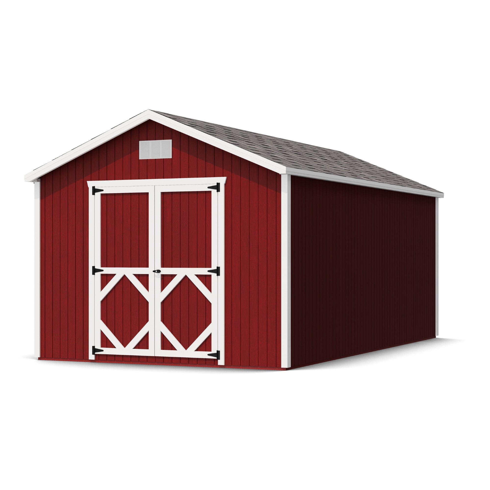 Little Cottage Co 10X18 CGS-PC-FK Classic Gable 10-ft x 18-ft Gable Style Wood Outdoor Storage Shed with 2 Doors