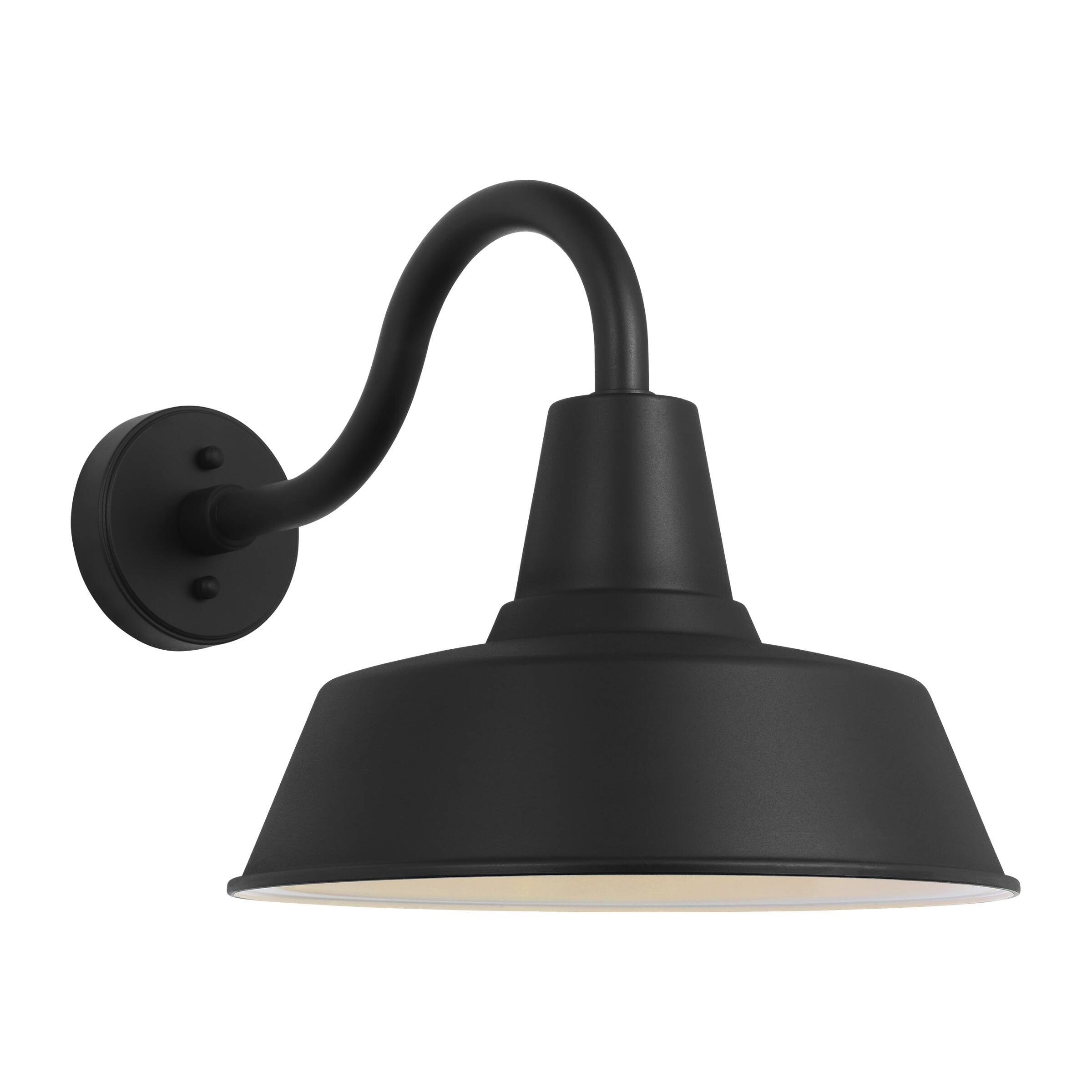 Generation Lighting SLO1201TXB Barn Light 1 -Light 13.5-in H Black Hardwired Dark Sky Outdoor Wall Light