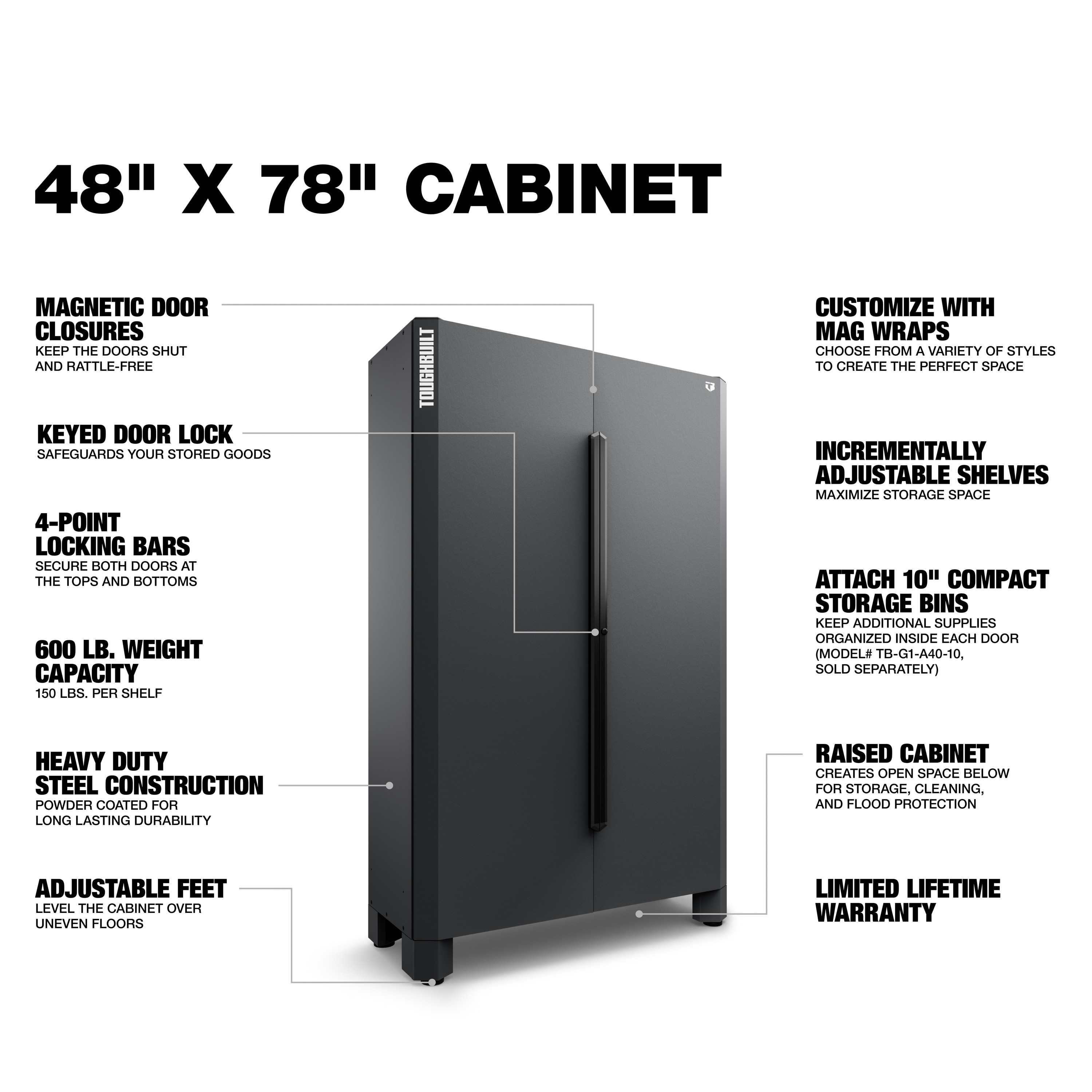 TOUGHBUILT TB-G1-F48 Garage-Cabinets - View #5
