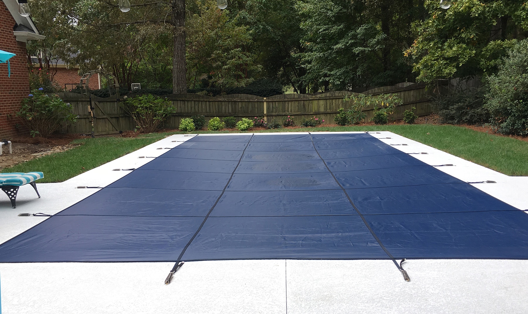 WaterWarden 32-ft x 16-ft Pool Safety Cover In-Ground Polypropylene ...