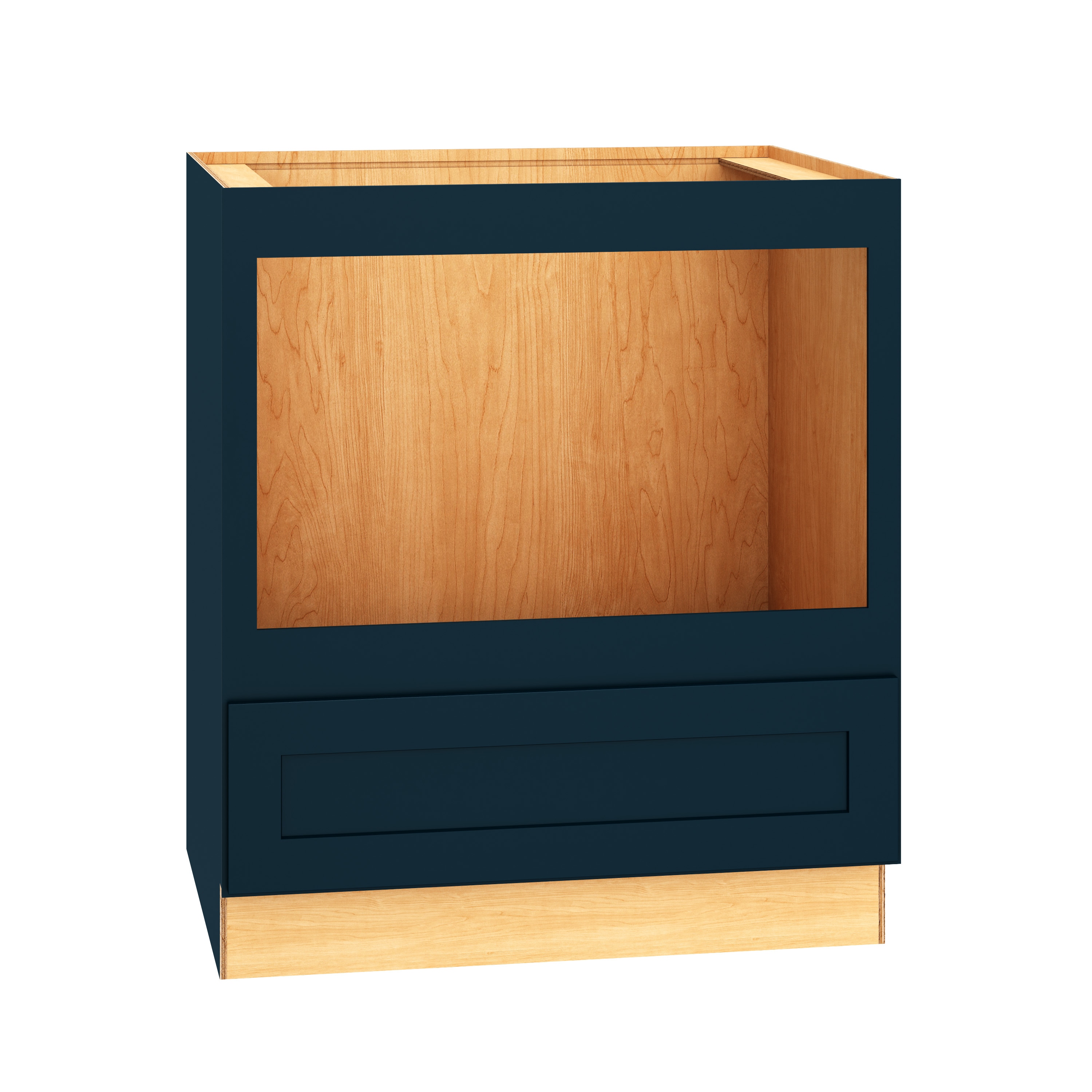 Diamond Express 330 BBMWD30 Jamestown 30-in W x 34.5-in H x 24-in D Regatta Blue Microwave Base Fully assembled Plywood Cabinet (Recessed Panel Shaker)