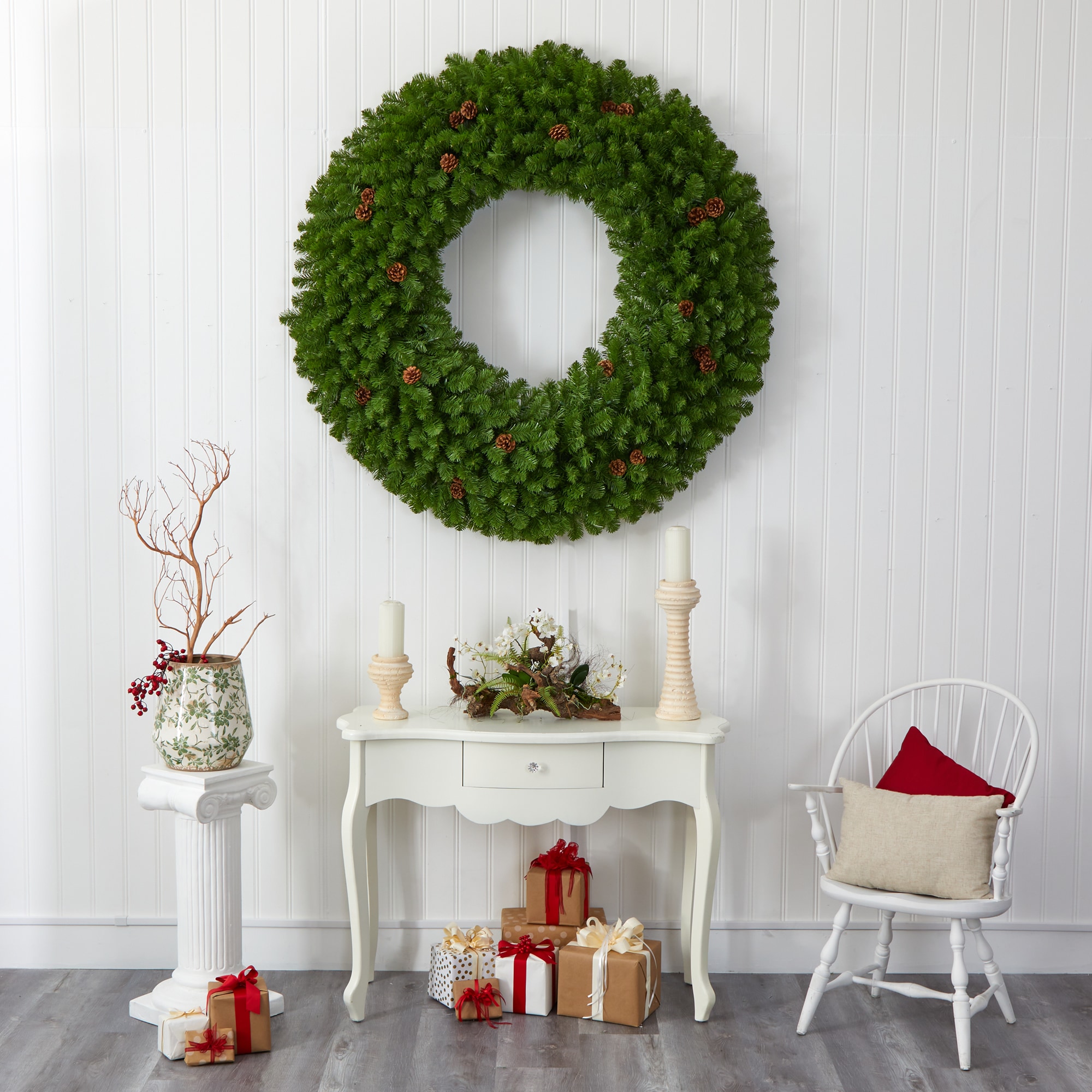 Nearly Natural 4447 Artificial-Christmas-Wreaths - View #6