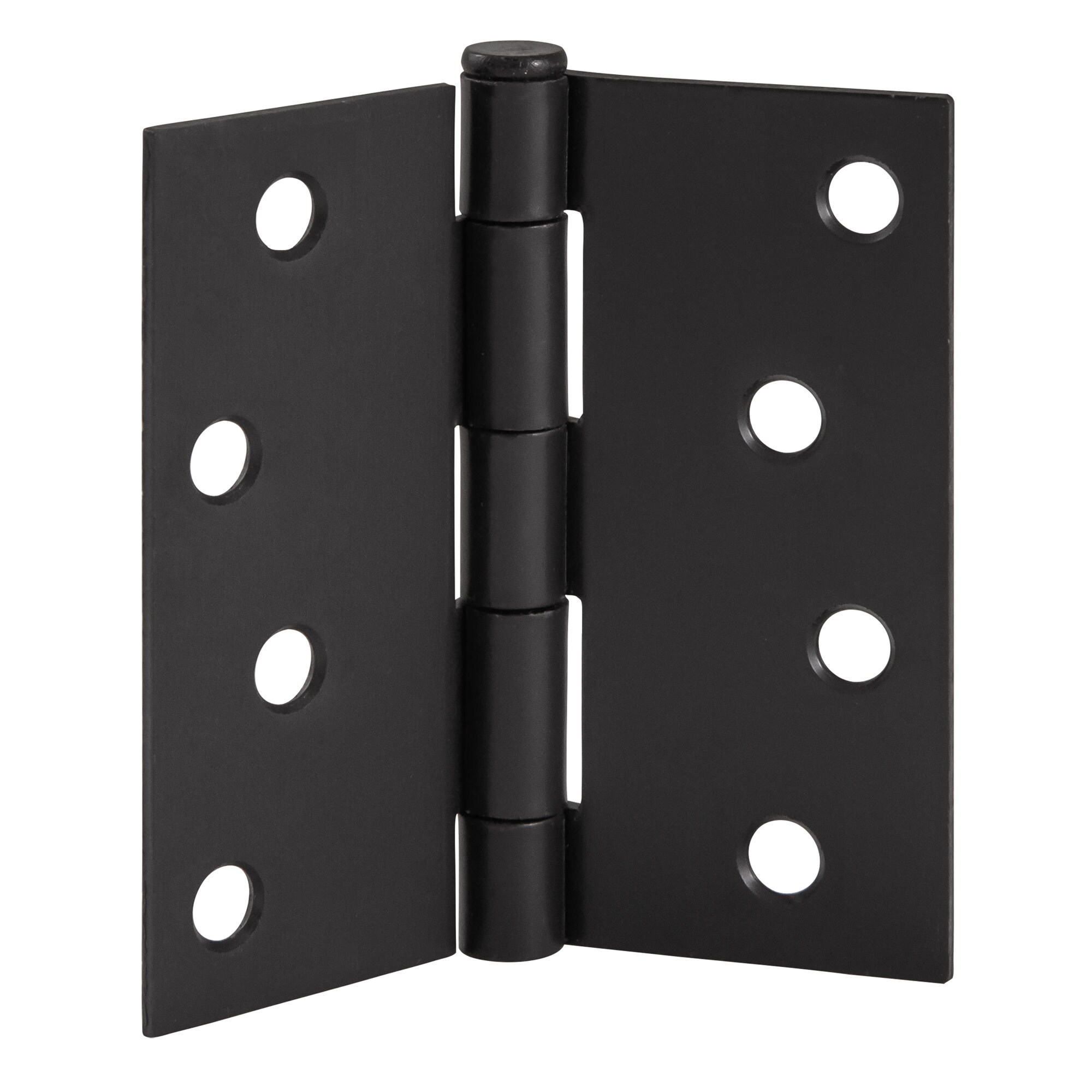 Matte Black Steel 4'' x 4'' Door Hinges with Removable Pin