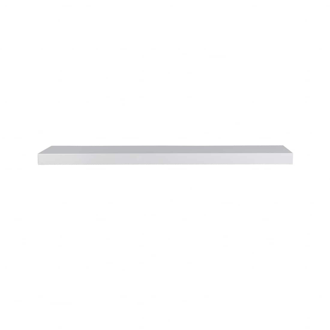 HomeRoots 4000400834 43.31-Inches L x 10.24-Inches D x 1.97-Inches H White MDF Rectangular Floating shelf
