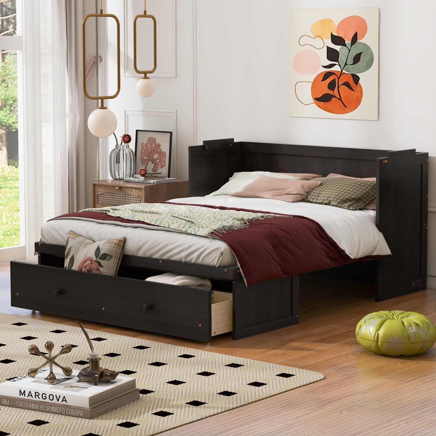 Streamdale Furniture Streamdale Queen Size Murphy Bed with USB Port and ...