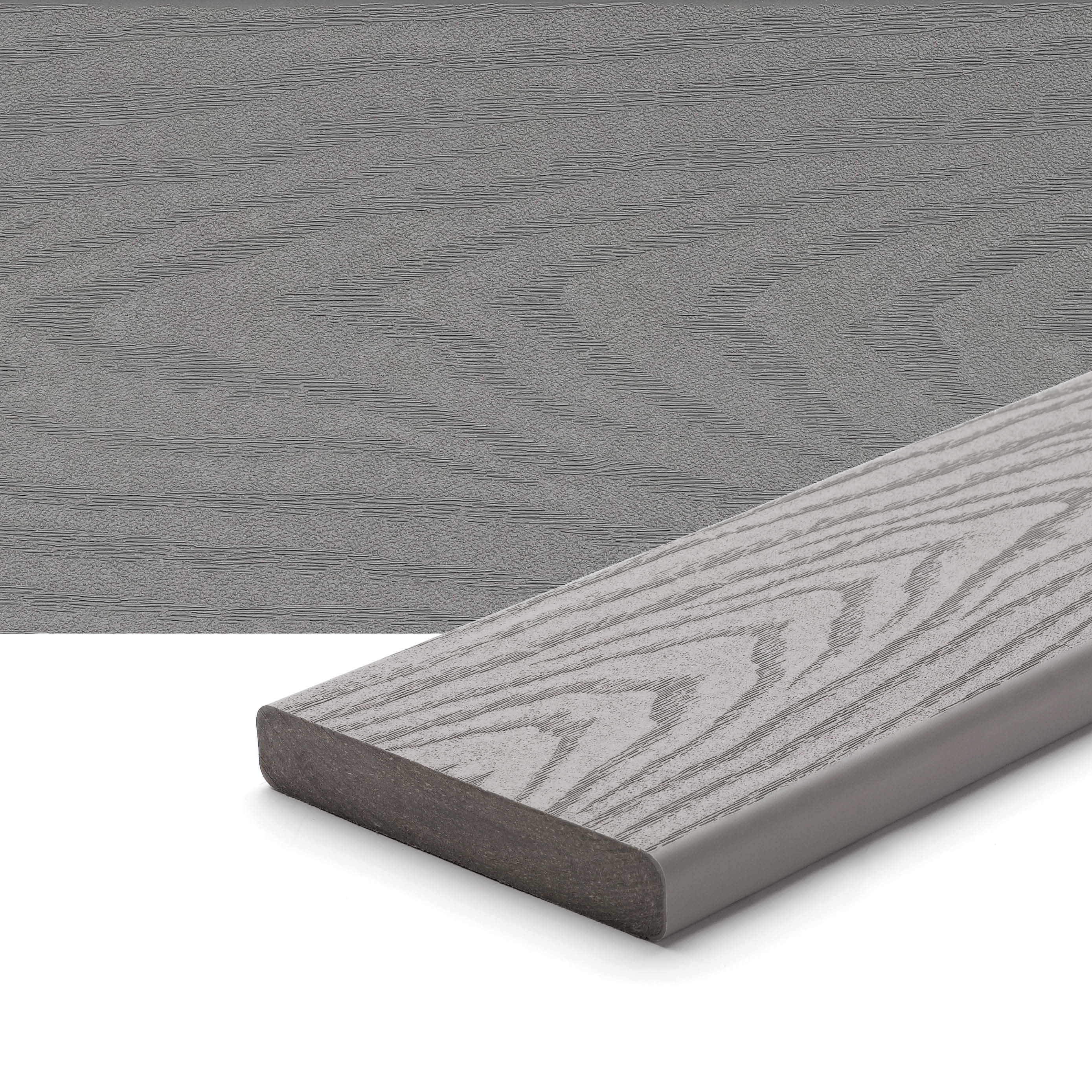 Trex Select-ft 1-in x 6-in x 20-ft Pebble Grey Square Composite Deck board-in