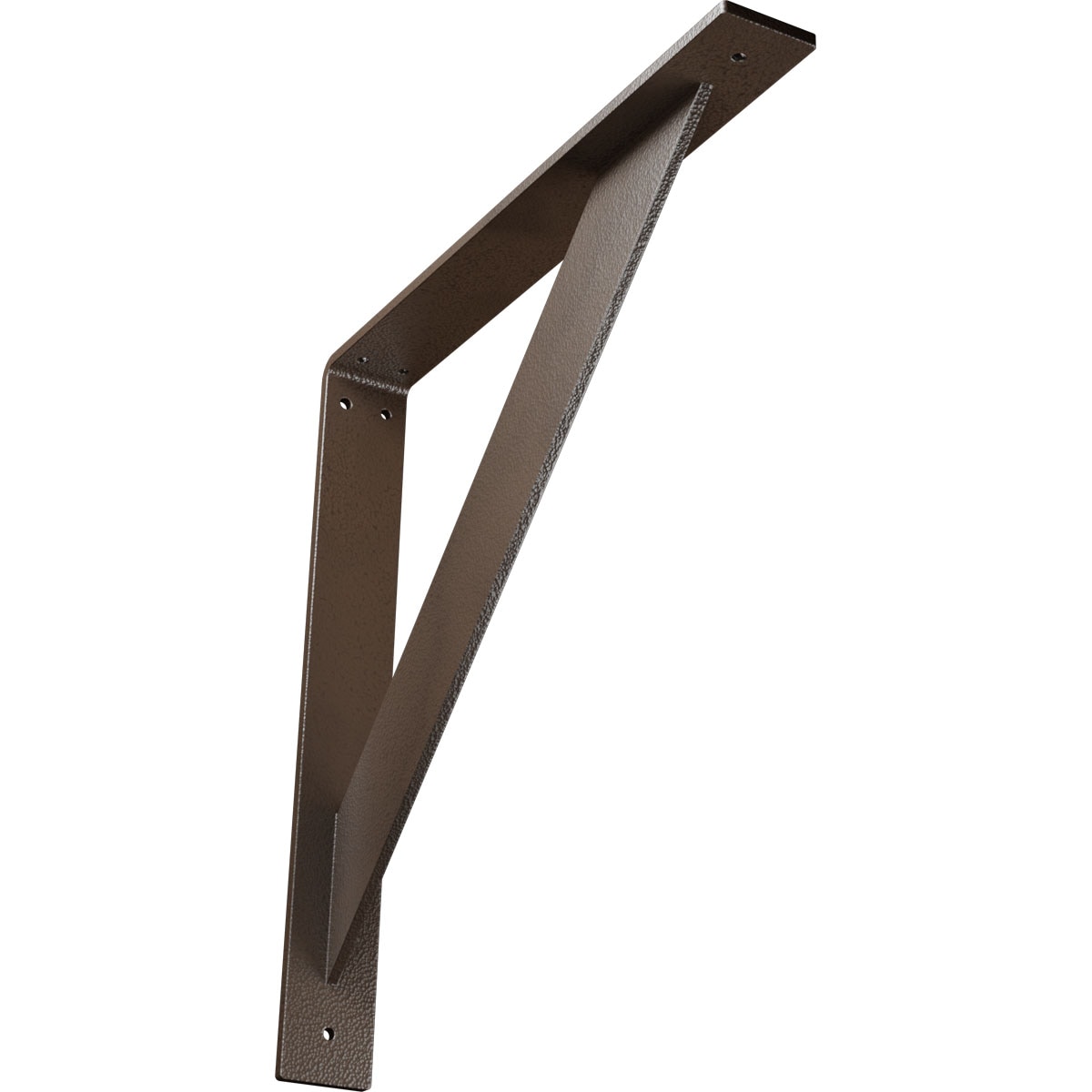 Ekena Millwork BKTM02X16X16TRHBR Traditional 16-in x 2-in x 16-in Brown Steel Countertop support bracket